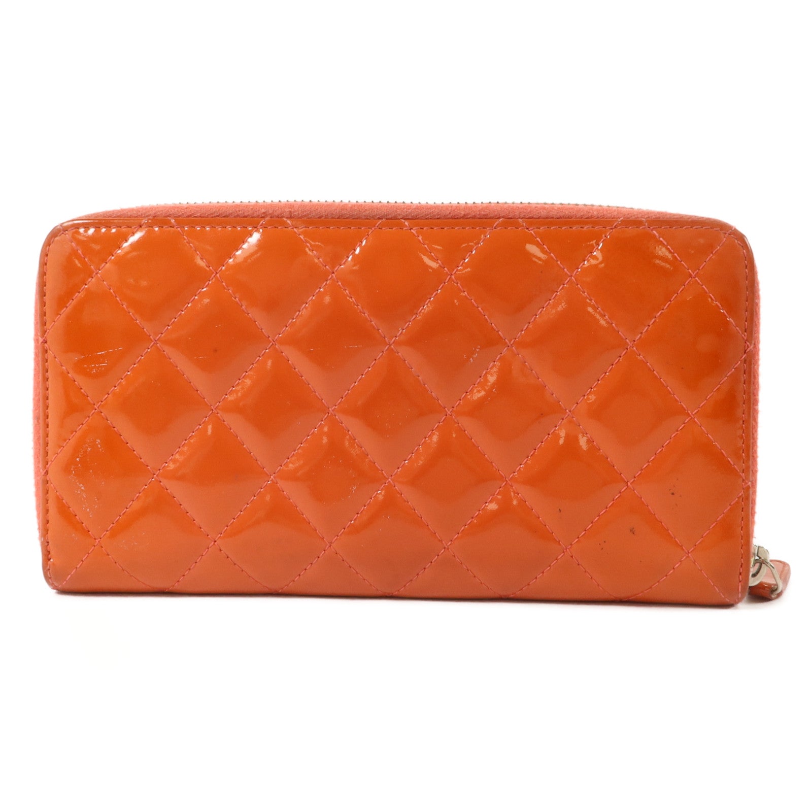 CHANEL 漆皮皮革Long Round Wallet長錢包