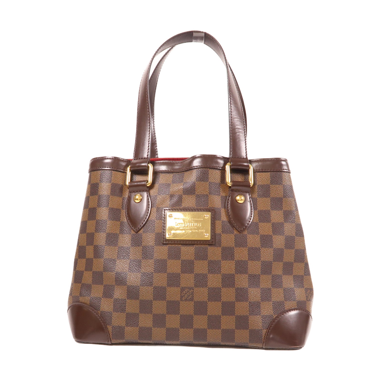 LOUIS VUITTON Damier Hampstead PM金扣肩背袋/手挽袋