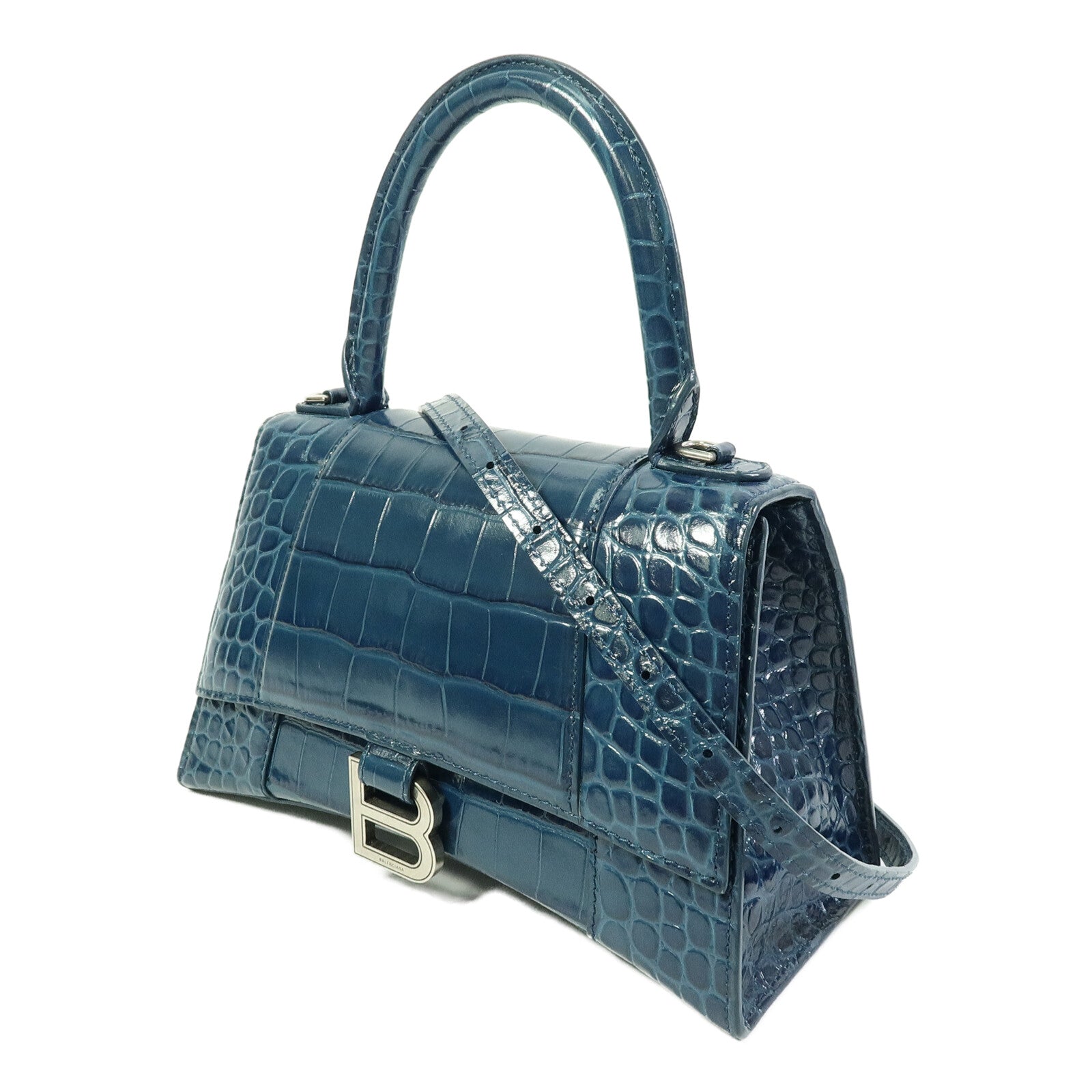BALENCIAGA 牛皮皮革Hourglass Small手挽肩背兩用袋