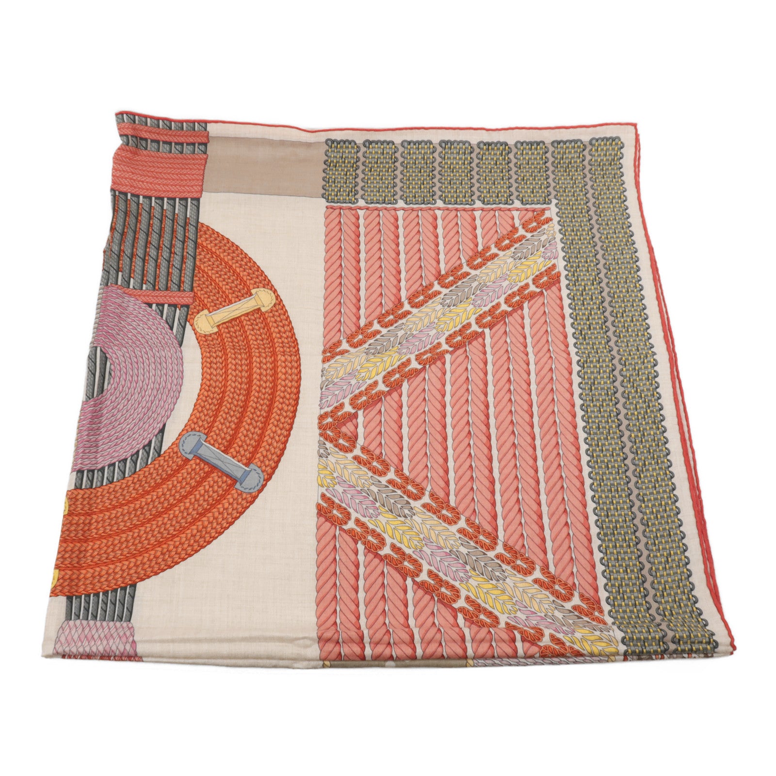 HERMES 羊絨/絲質Scarf 140x140圍巾