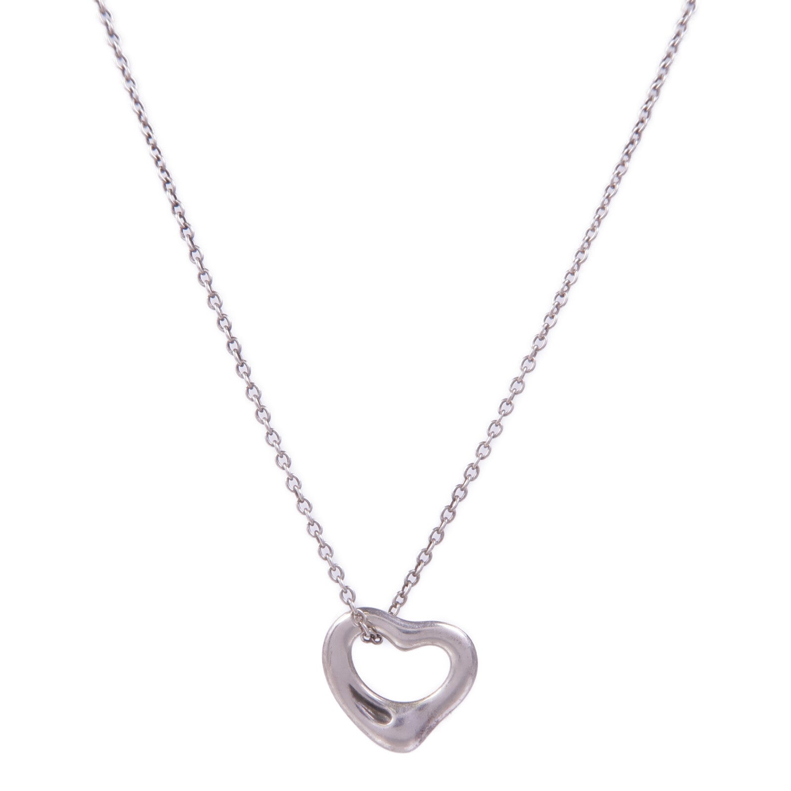 TIFFANY&CO 925純銀Heart Necklace項鍊