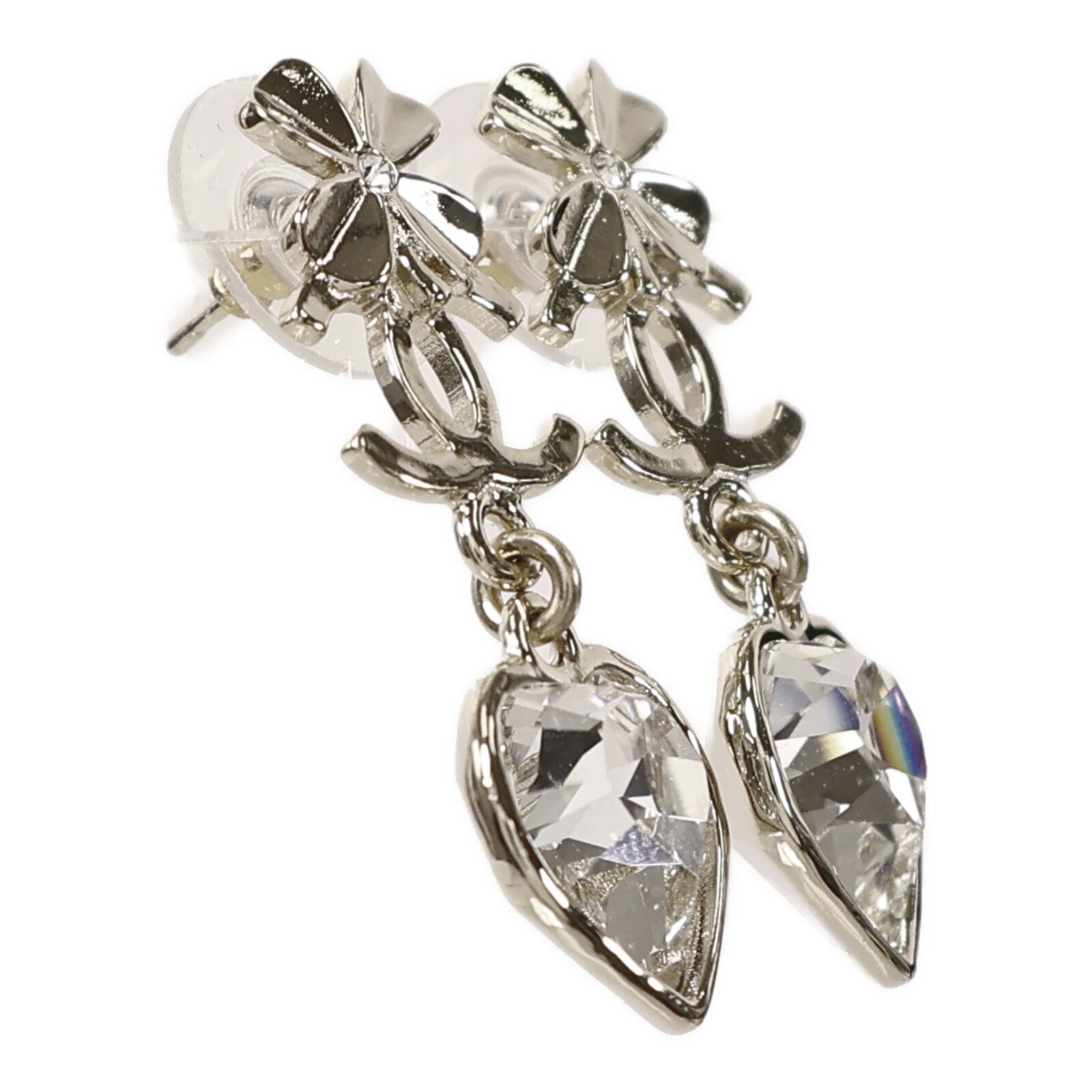 CHANEL 金屬/水晶Earring耳環