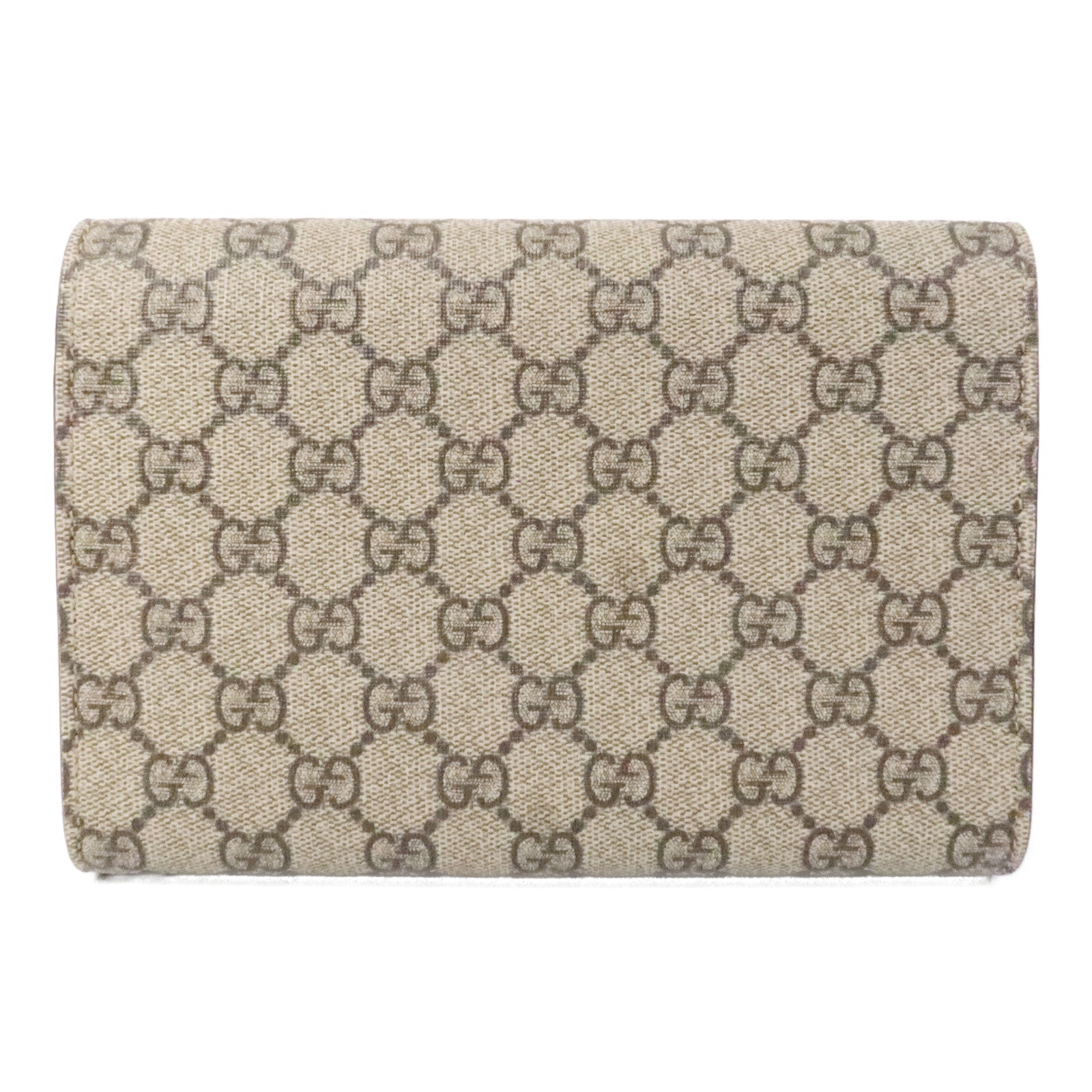 GUCCI 塗層帆布Dionysus Wallet On Chain鏈帶肩背袋