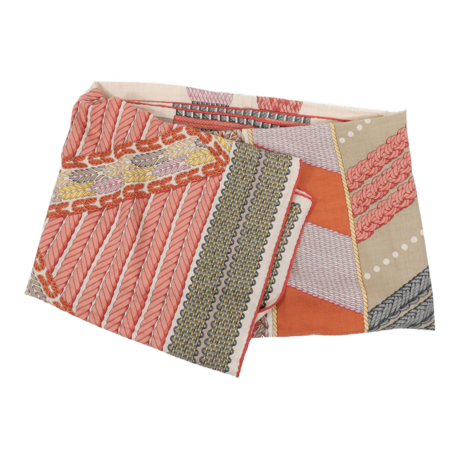 HERMES 羊絨/絲質Scarf 140x140圍巾