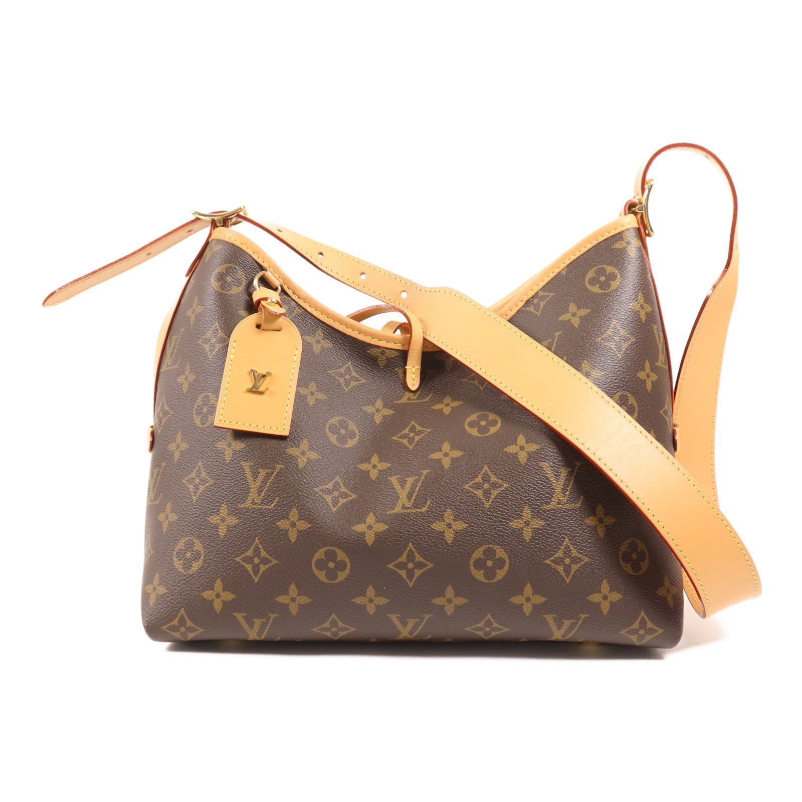 LOUIS VUITTON Monogram CarryAll PM金扣肩背袋