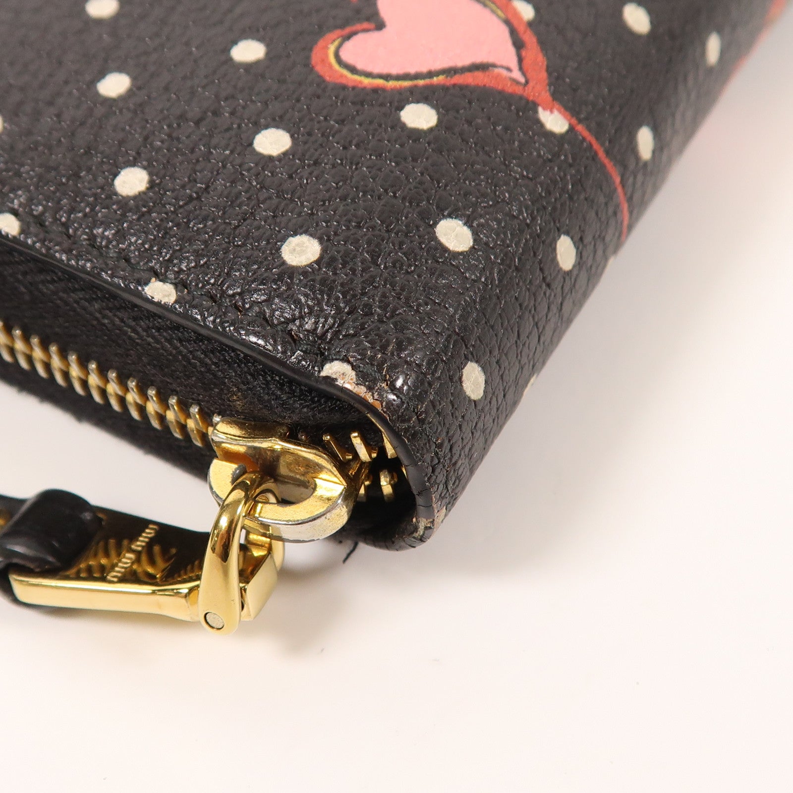 Miu Miu 牛皮皮革Long Wallet金扣長錢包