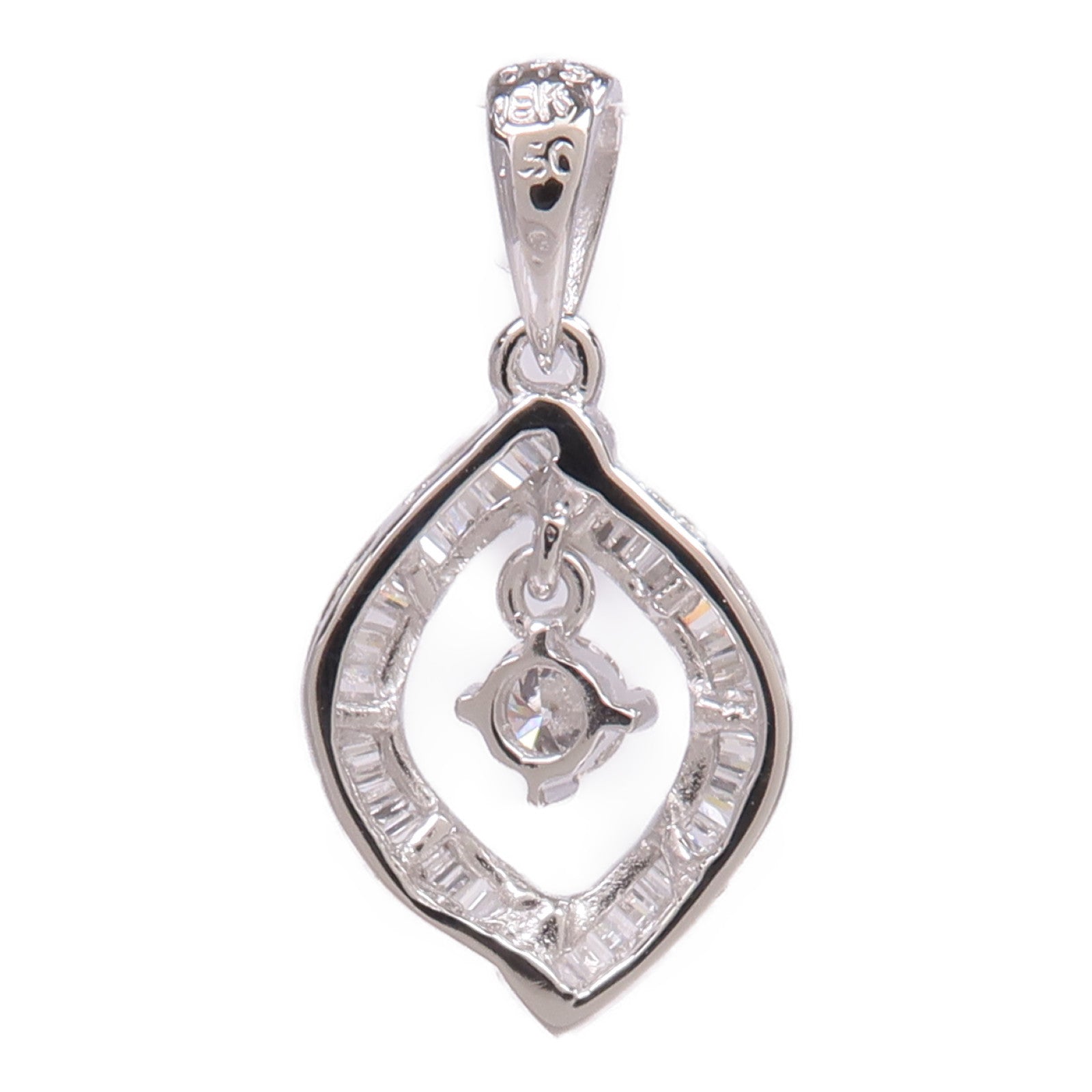 JEWELRY 【激減優惠】18K白金Diamond Pendant Top鑽石吊墜