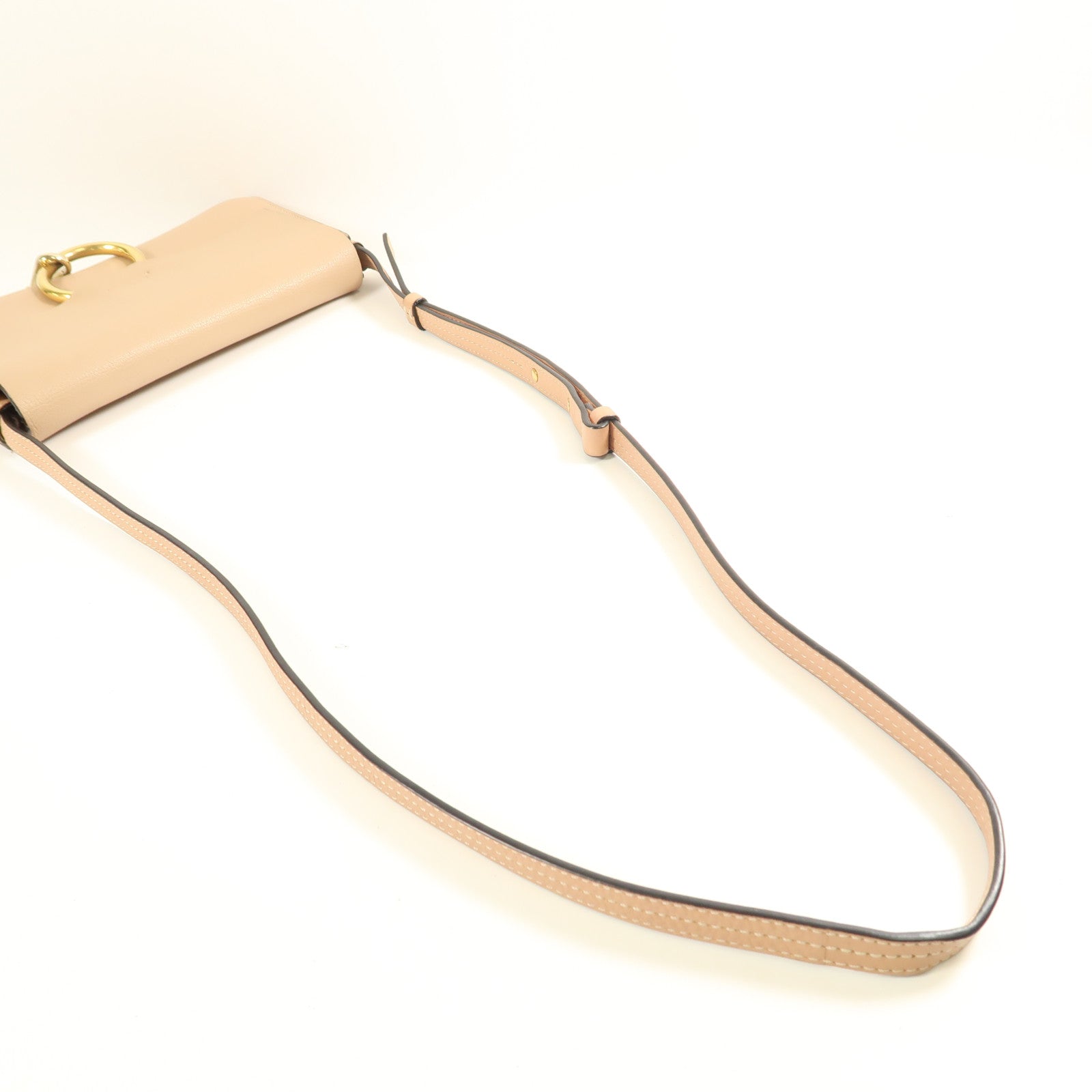 Chloe 牛皮皮革Shoulder Bag金扣肩背袋