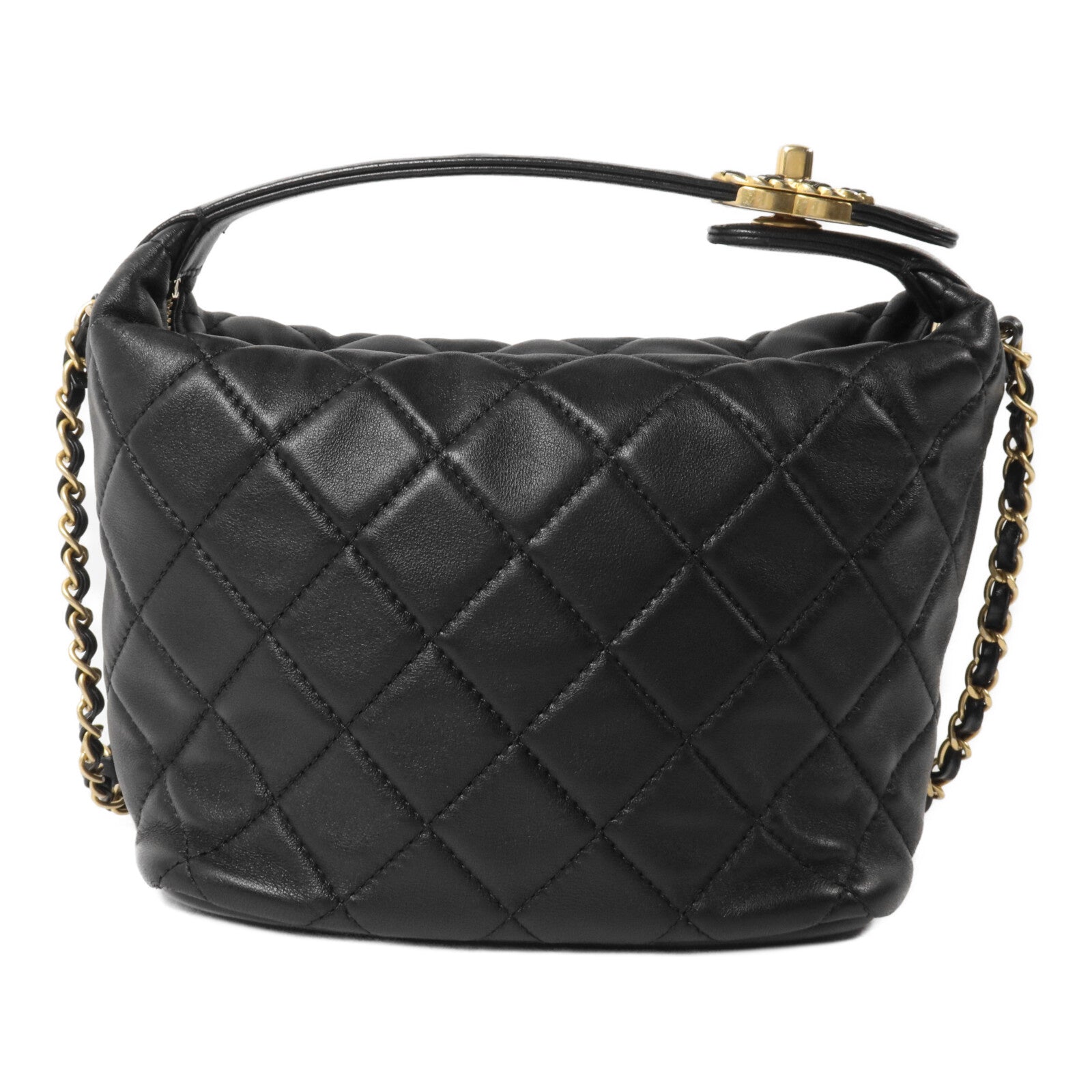 CHANEL 羊皮皮革19 Hobo Bag鏈帶手挽肩背兩用袋