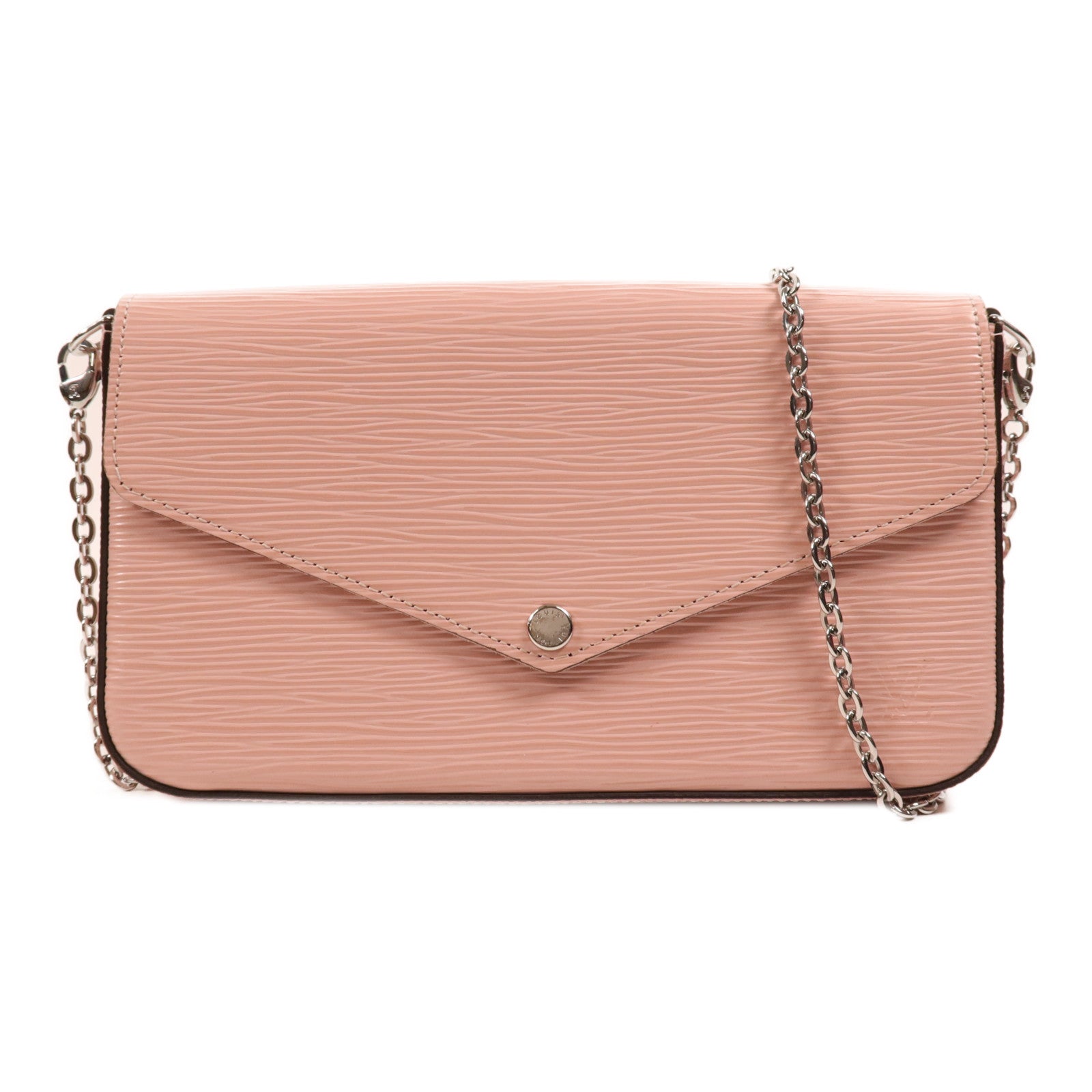 LOUIS VUITTON 【激減優惠】Epi Pochette Felicie銀扣鏈帶肩背袋