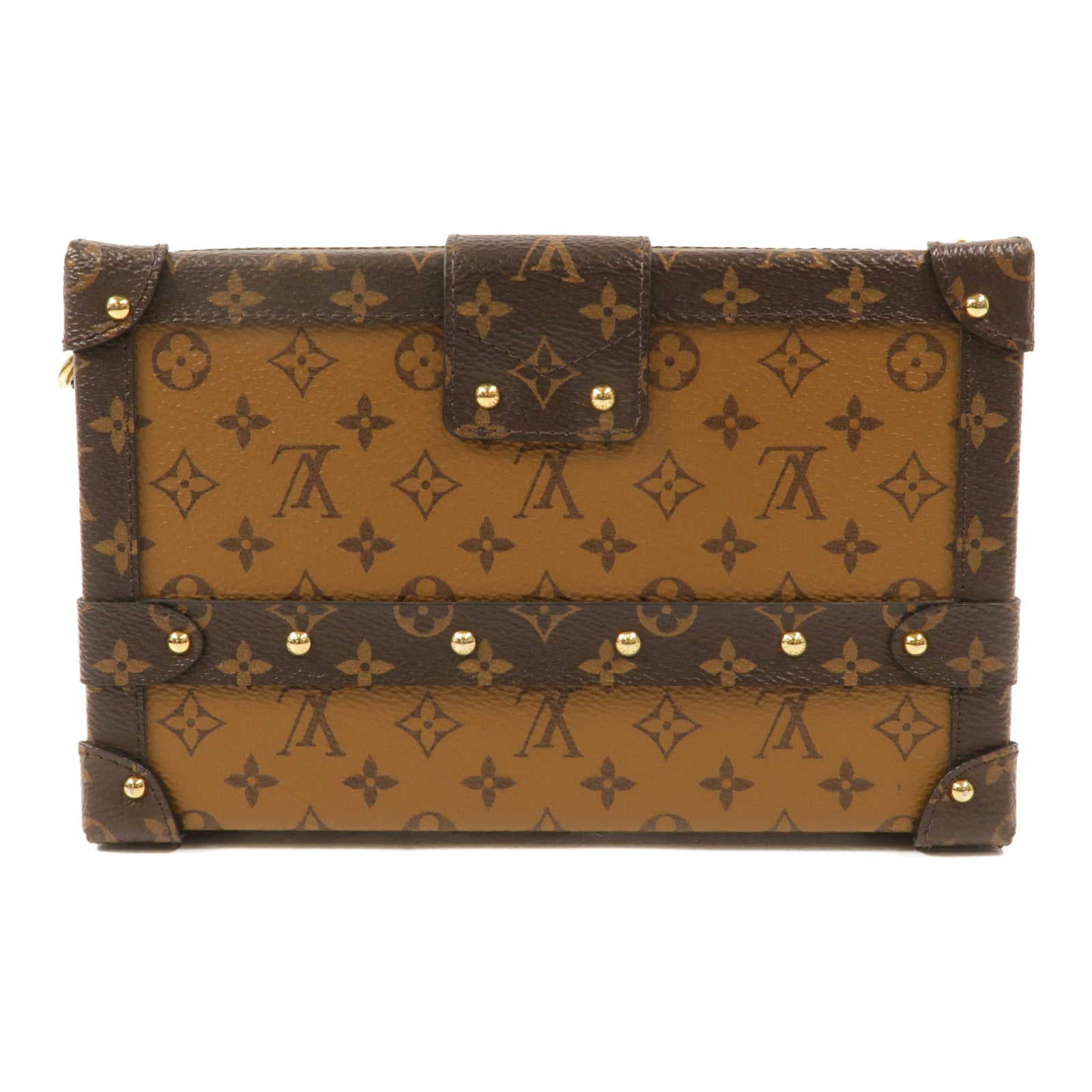 LOUIS VUITTON Monogram Reverse Petite Malle肩背袋