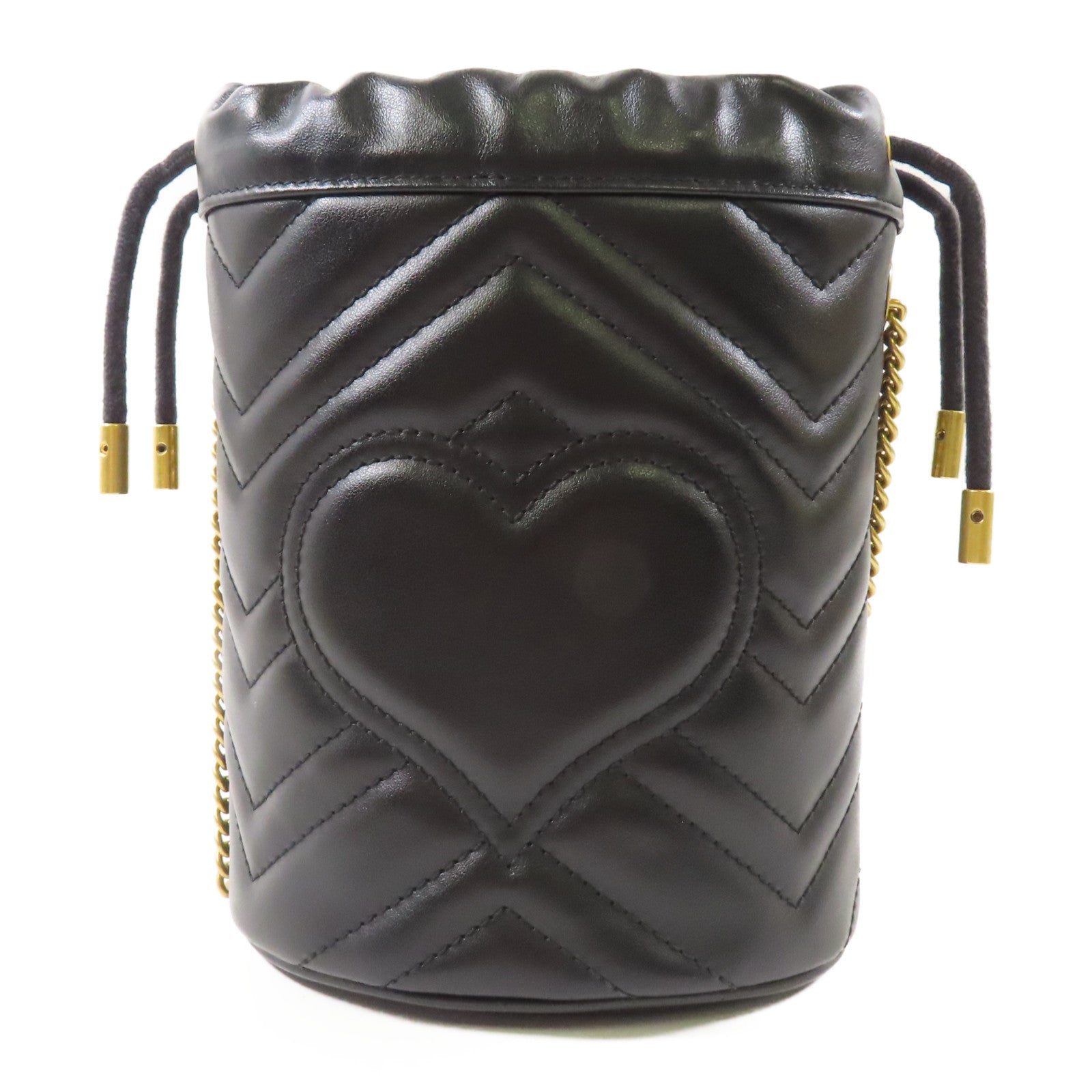 GUCCI 【激減優惠】牛皮皮革GG Marmont金扣肩背袋