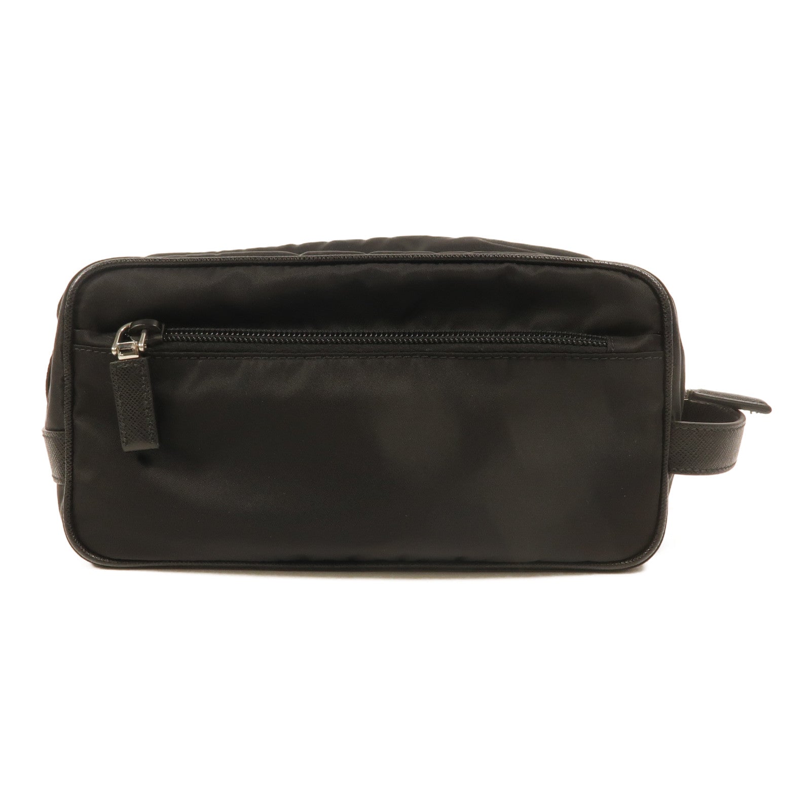 PRADA Saffiano皮革/Re-Nylon尼龍Travel Pouch手拿包