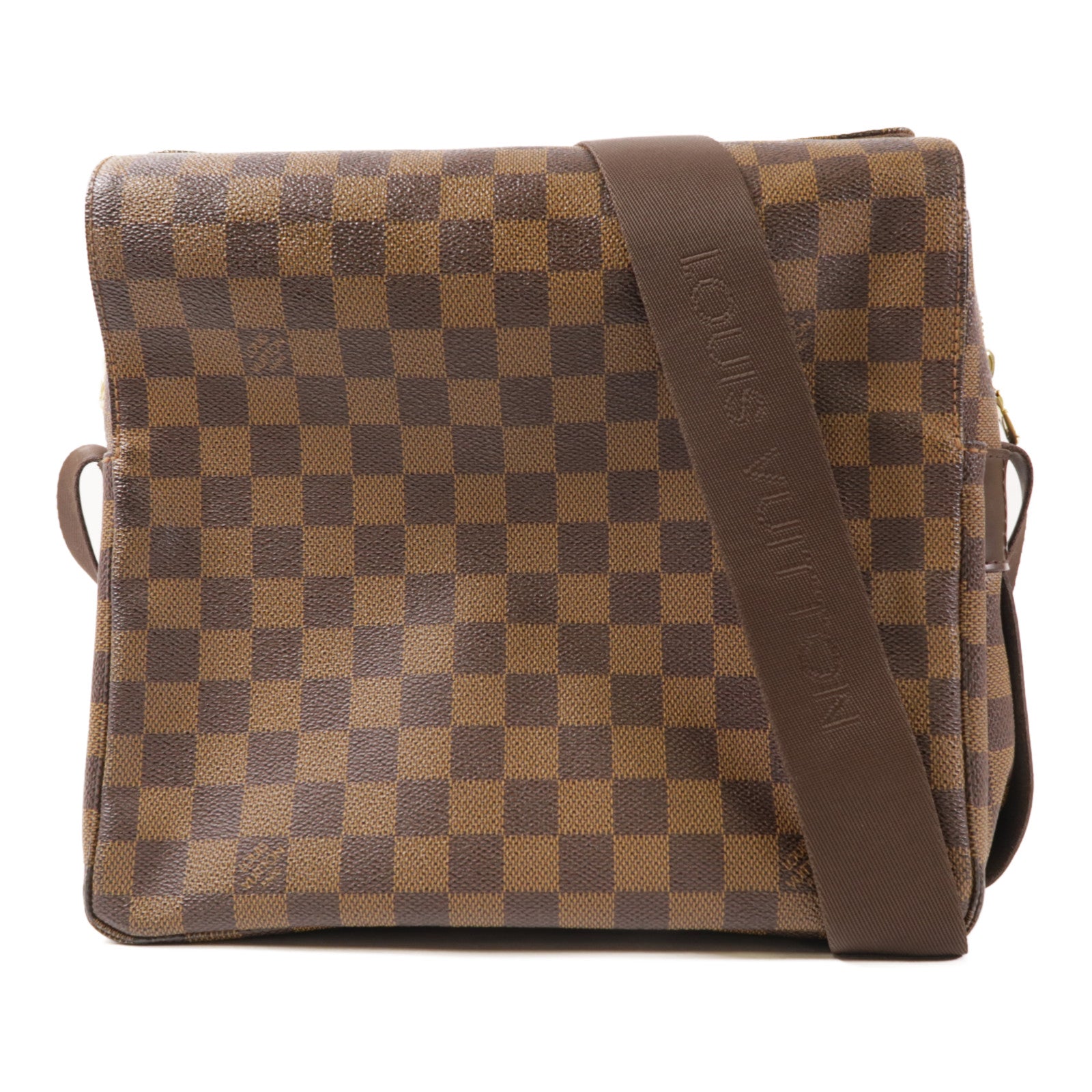 LOUIS VUITTON LV GHW Naviglio Shoulder Bag N45255 Damier Brown