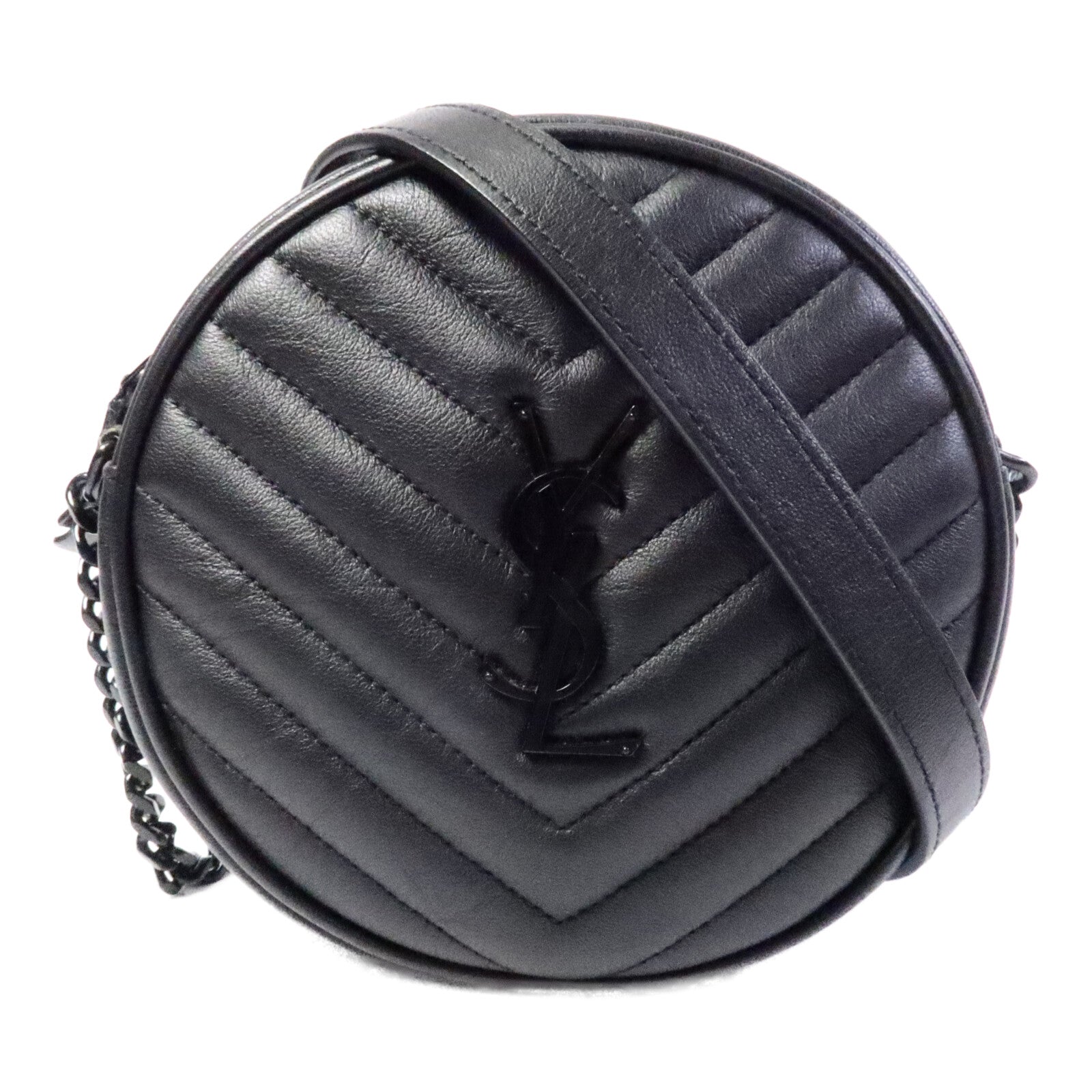 SAINT LAURENT 牛皮皮革Vinyle鏈帶肩背袋