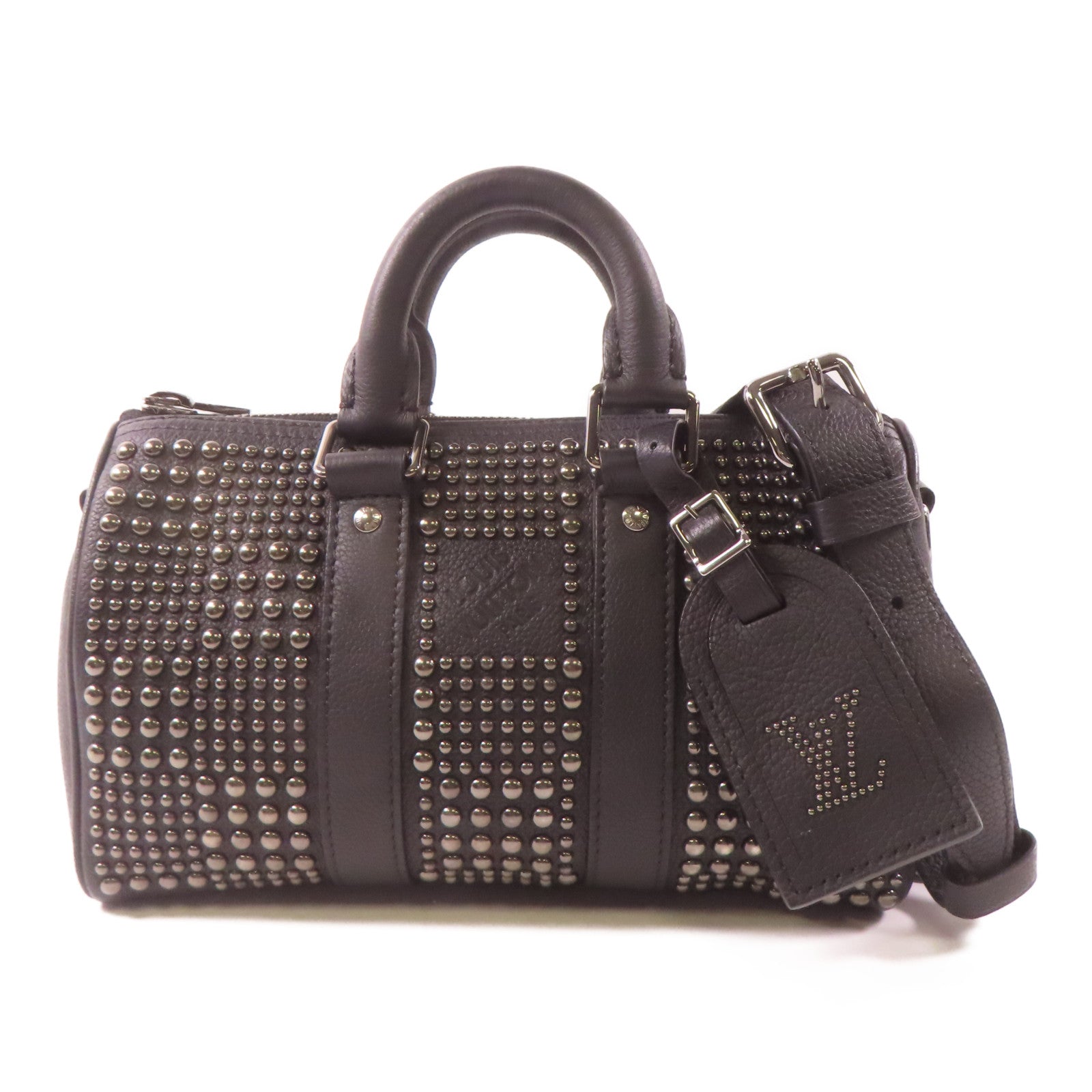 LOUIS VUITTON 牛皮皮革Keepall Bandouliere 25手挽肩背兩用袋