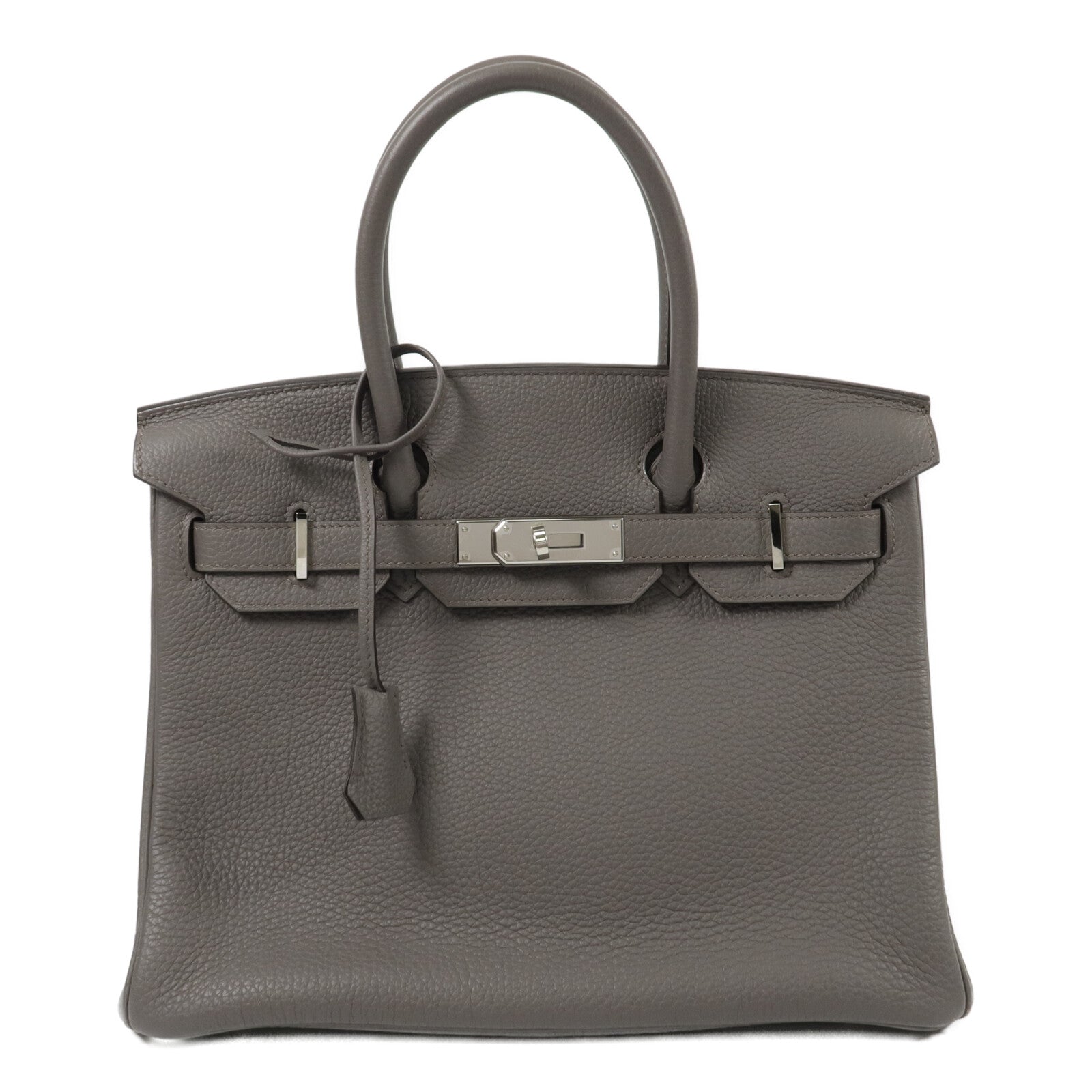 HERMES Togo皮革Birkin 30手挽袋Etain
