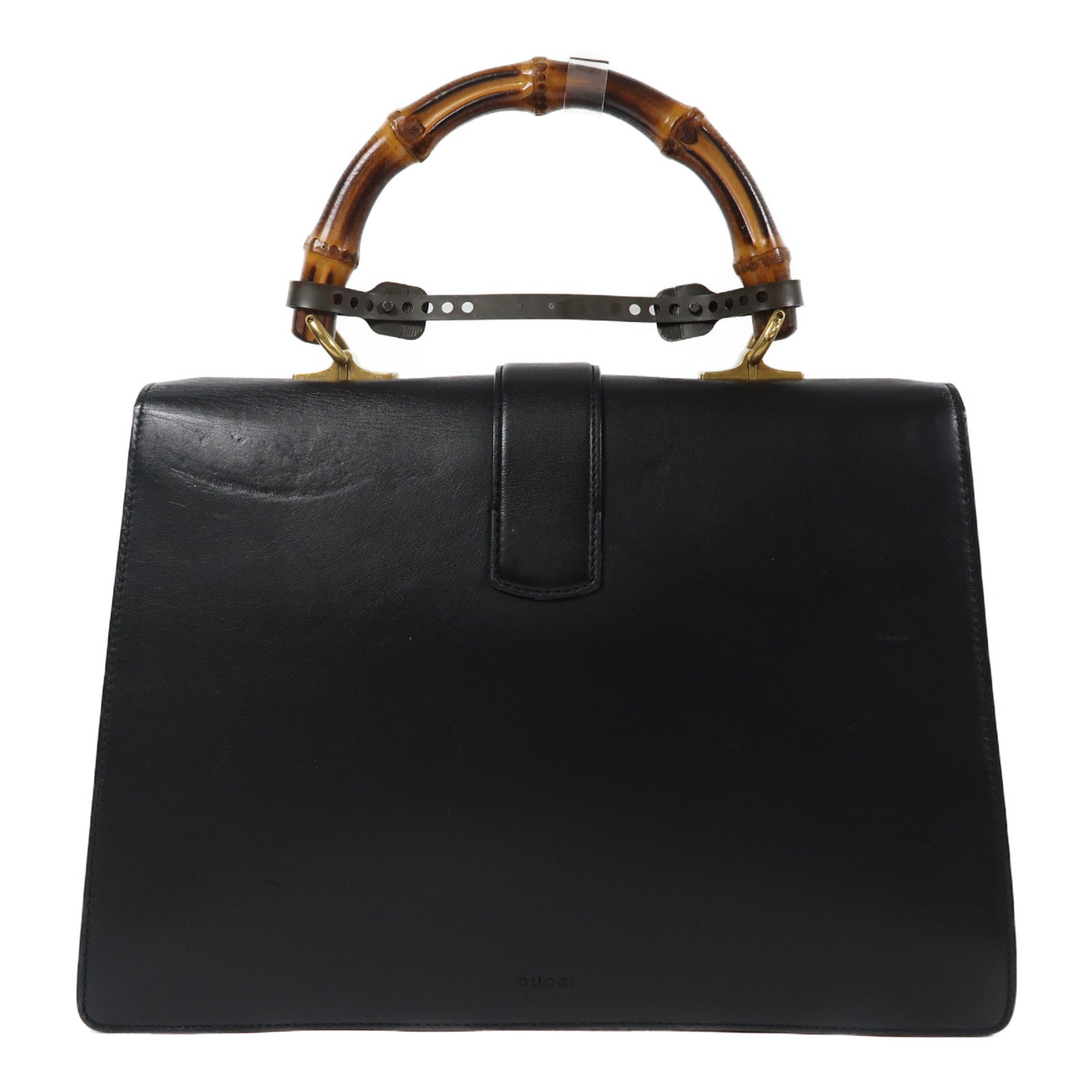 GUCCI GG GHW 2 Way Shoulder Bag Handbag 421999 Calfskin Leather Black Red Green