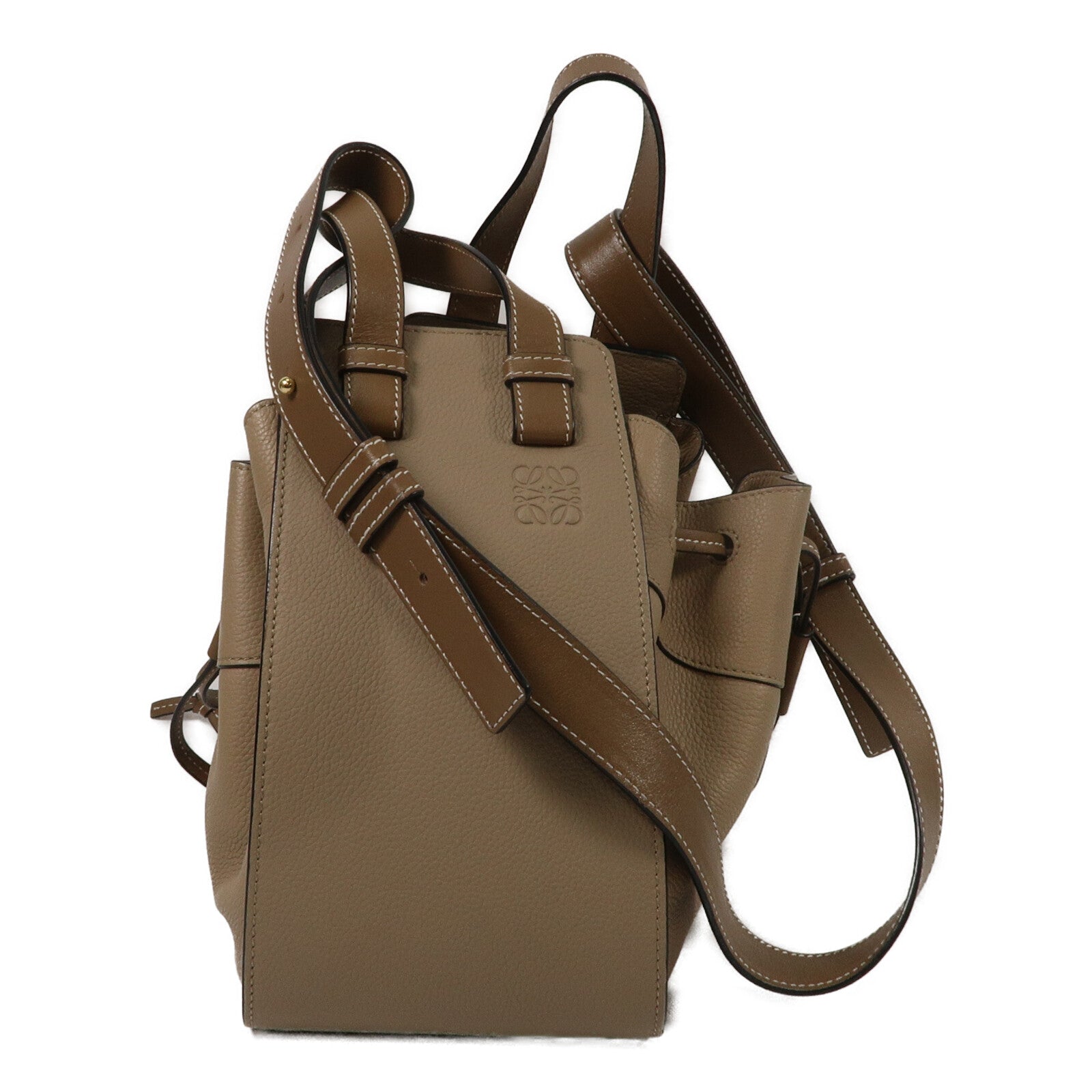 LOEWE 牛皮皮革Hammock Small手挽肩背兩用袋