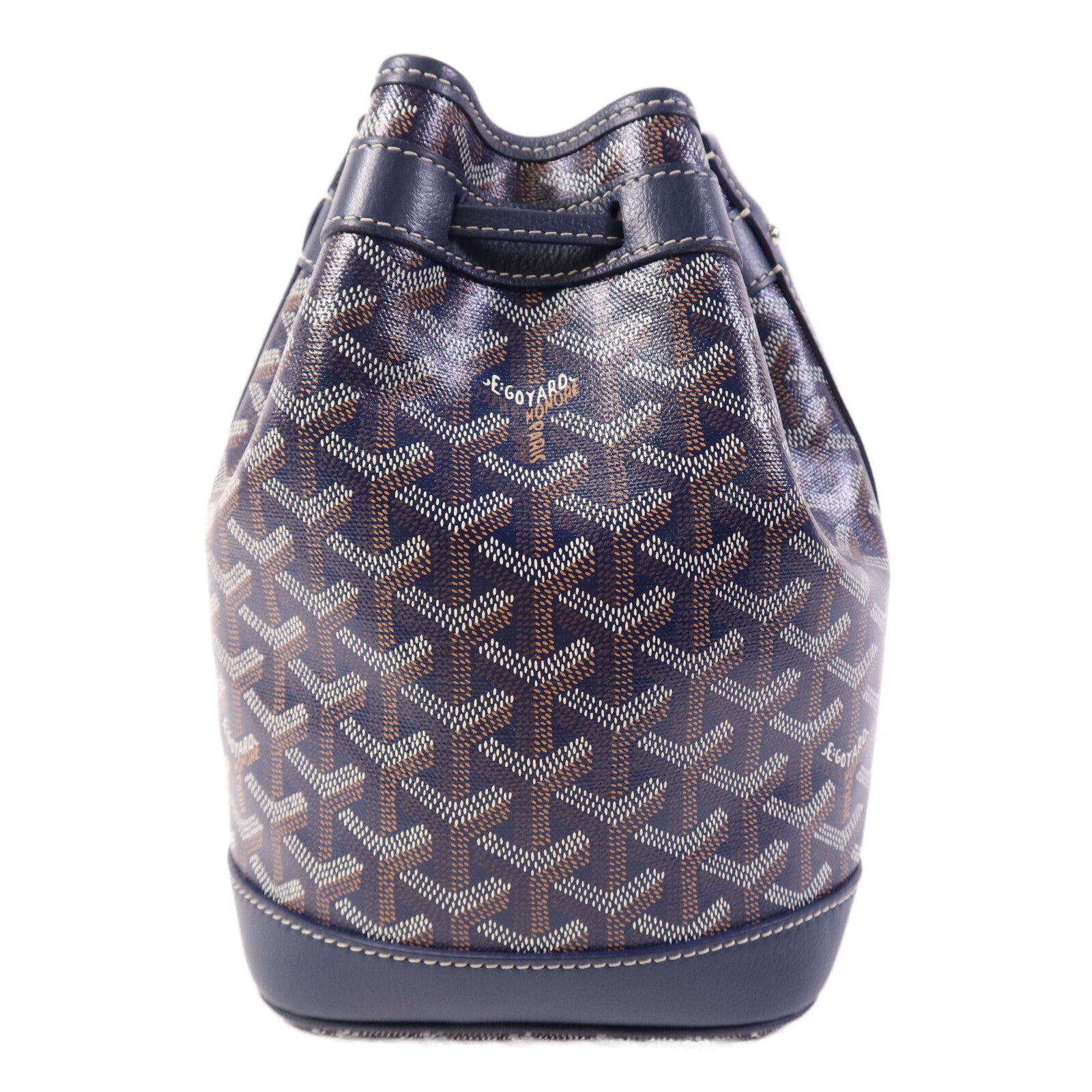 GOYARD 塗層帆布Petit Flot Bucket銀扣肩背袋