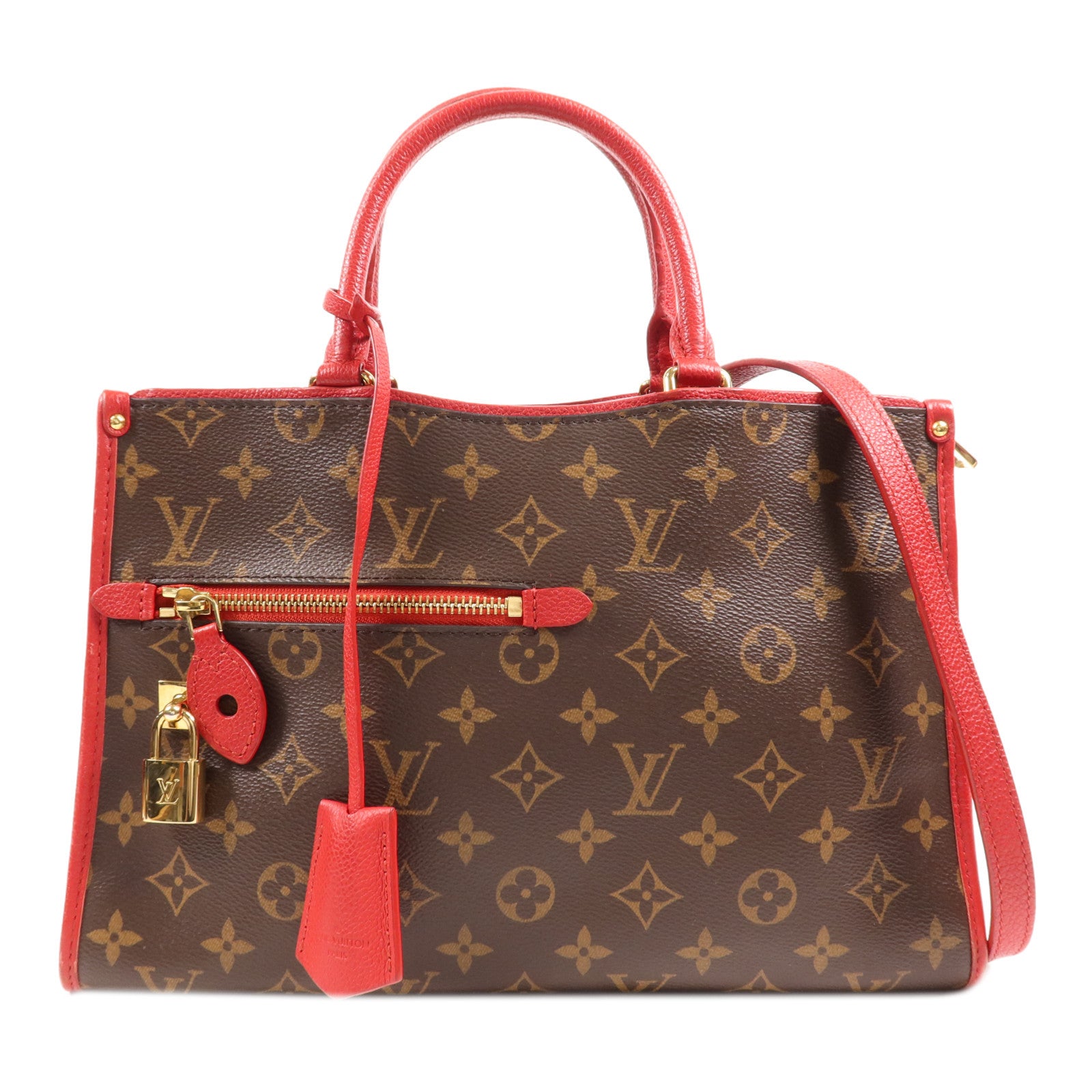 LOUIS VUITTON Monogram Popincourt PM金扣手挽肩背兩用袋