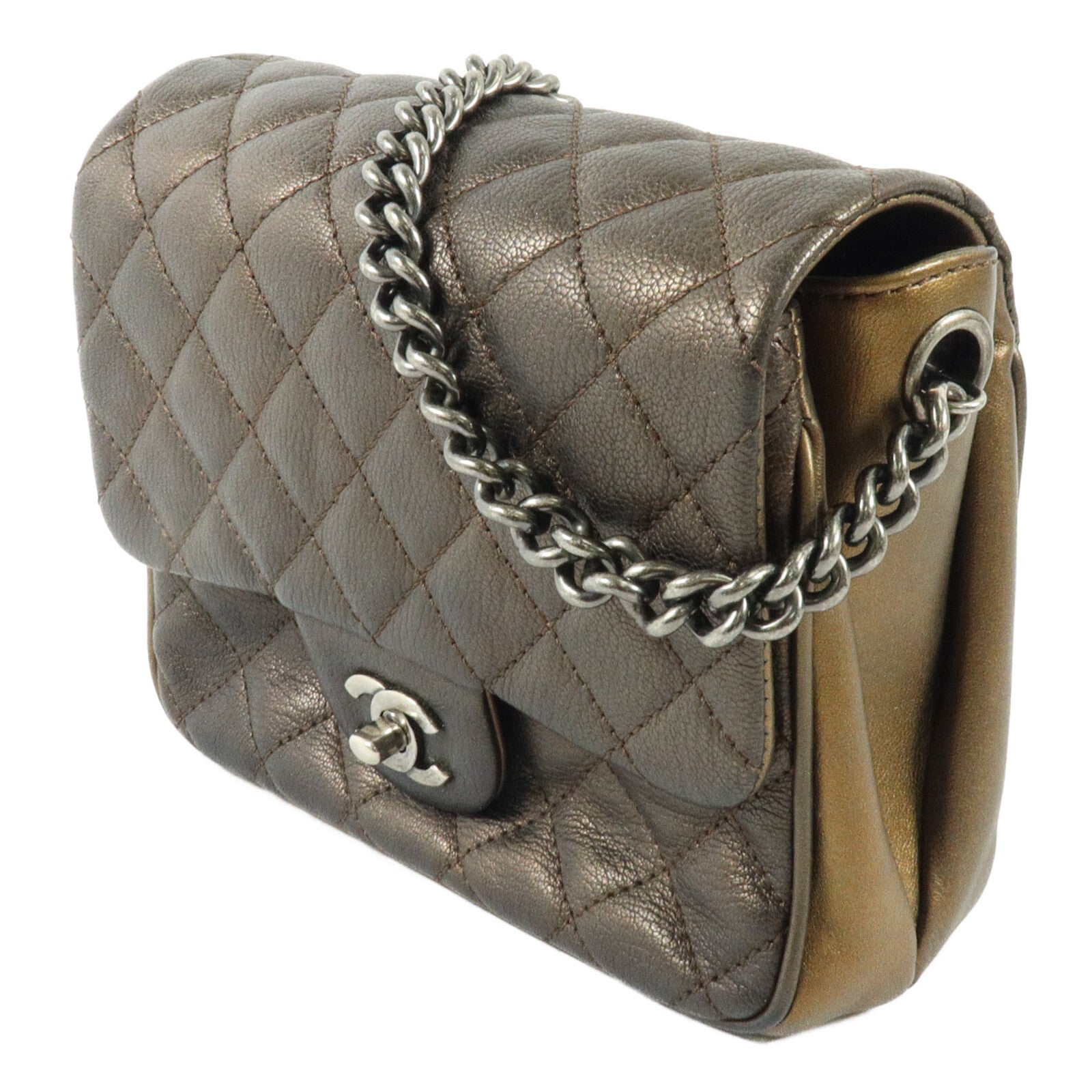 CHANEL 牛皮皮革Shoulder Bag鏈帶肩背袋
