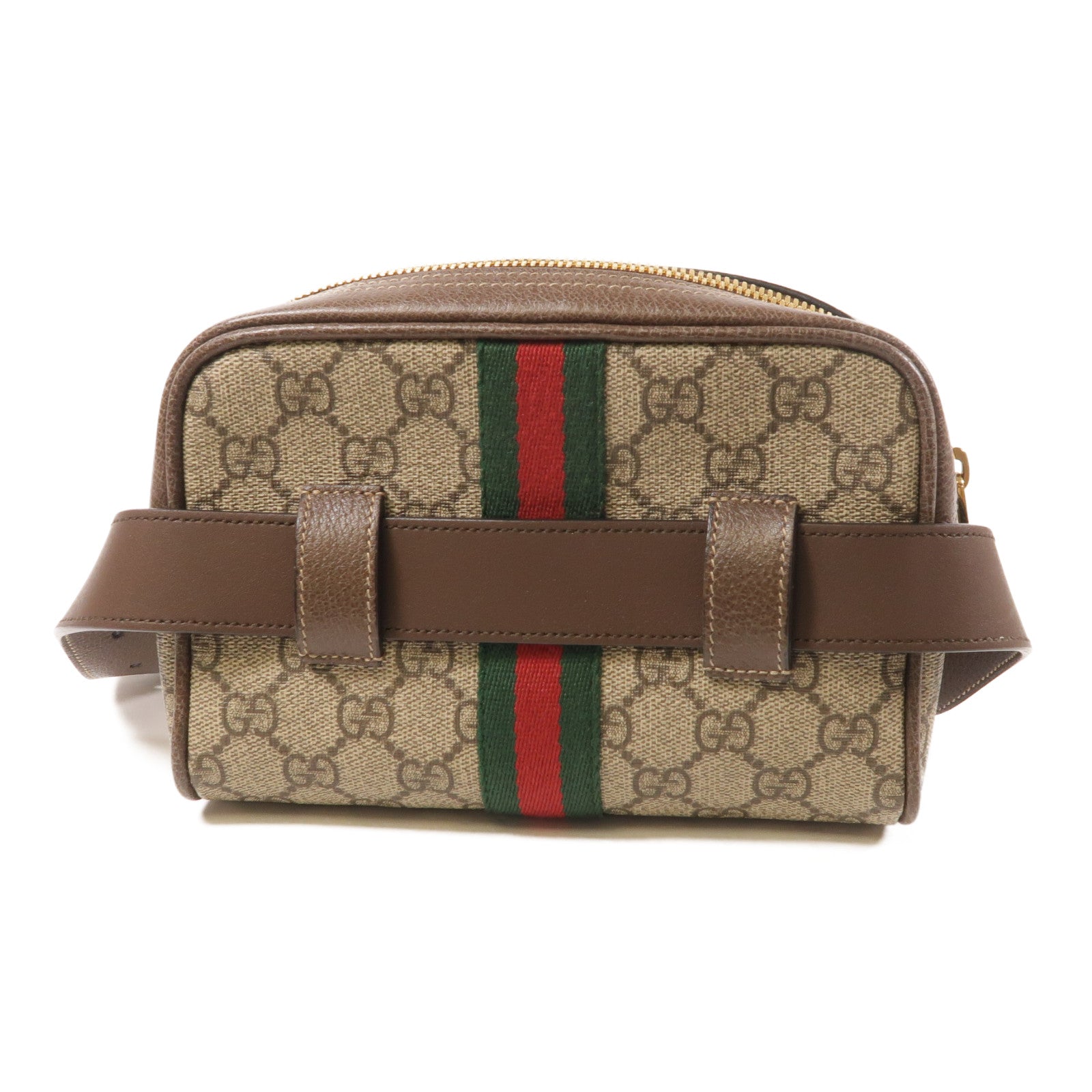 GUCCI GG Ophidia Waist Bag PVC coated canvas 517076 Brown