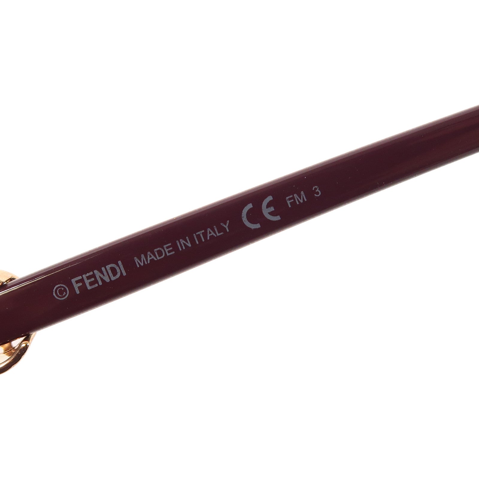 FENDI Sunglasses PVC Brown/Purple