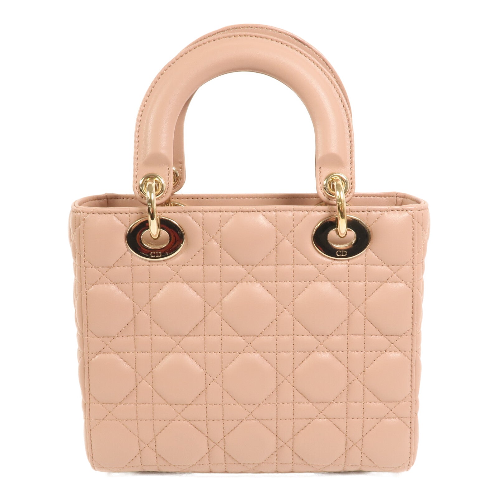 Dior 【激減優惠】羊皮皮革Lady Dior Small My ABCDior金扣手挽肩背兩用袋