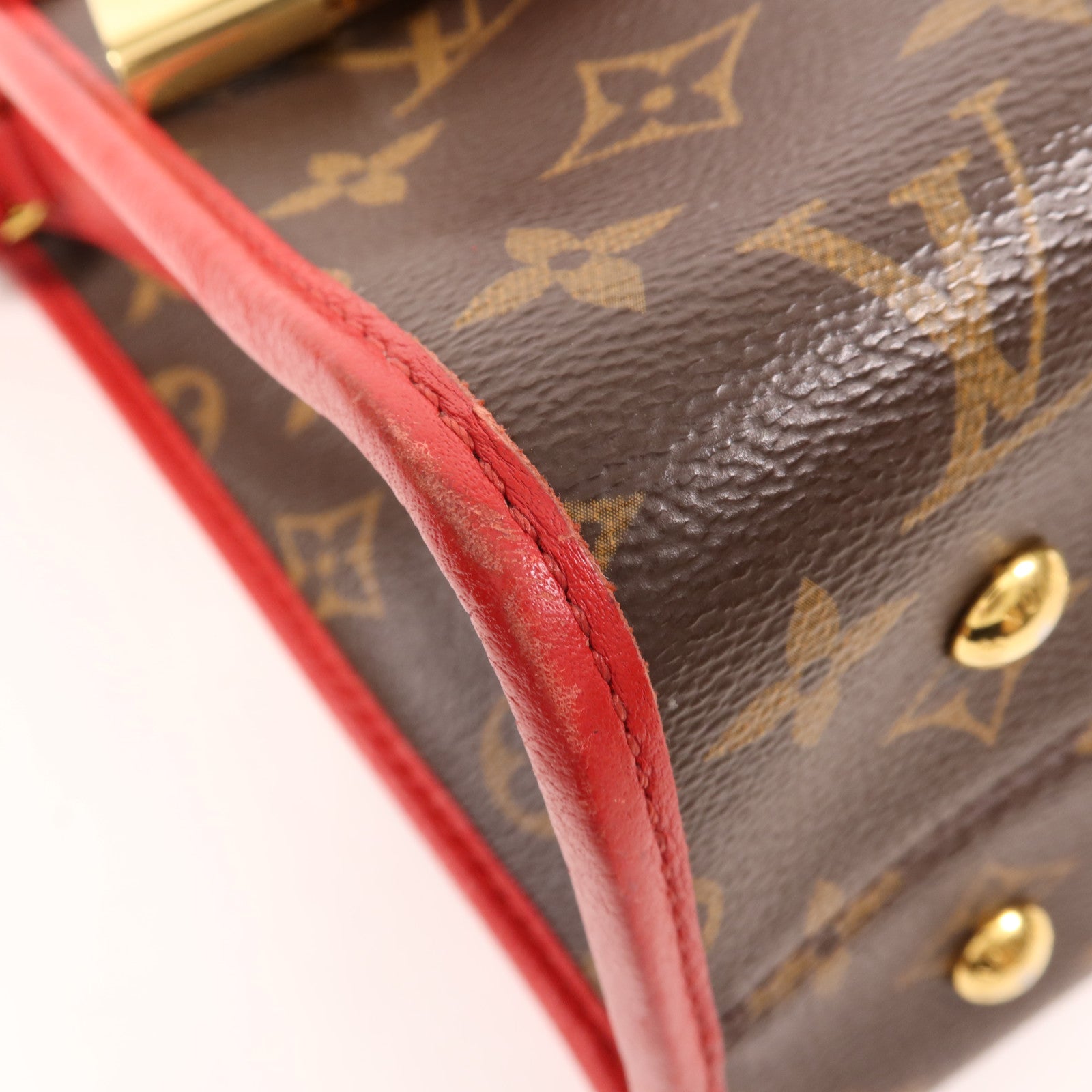 LOUIS VUITTON Monogram Popincourt PM金扣手挽肩背兩用袋