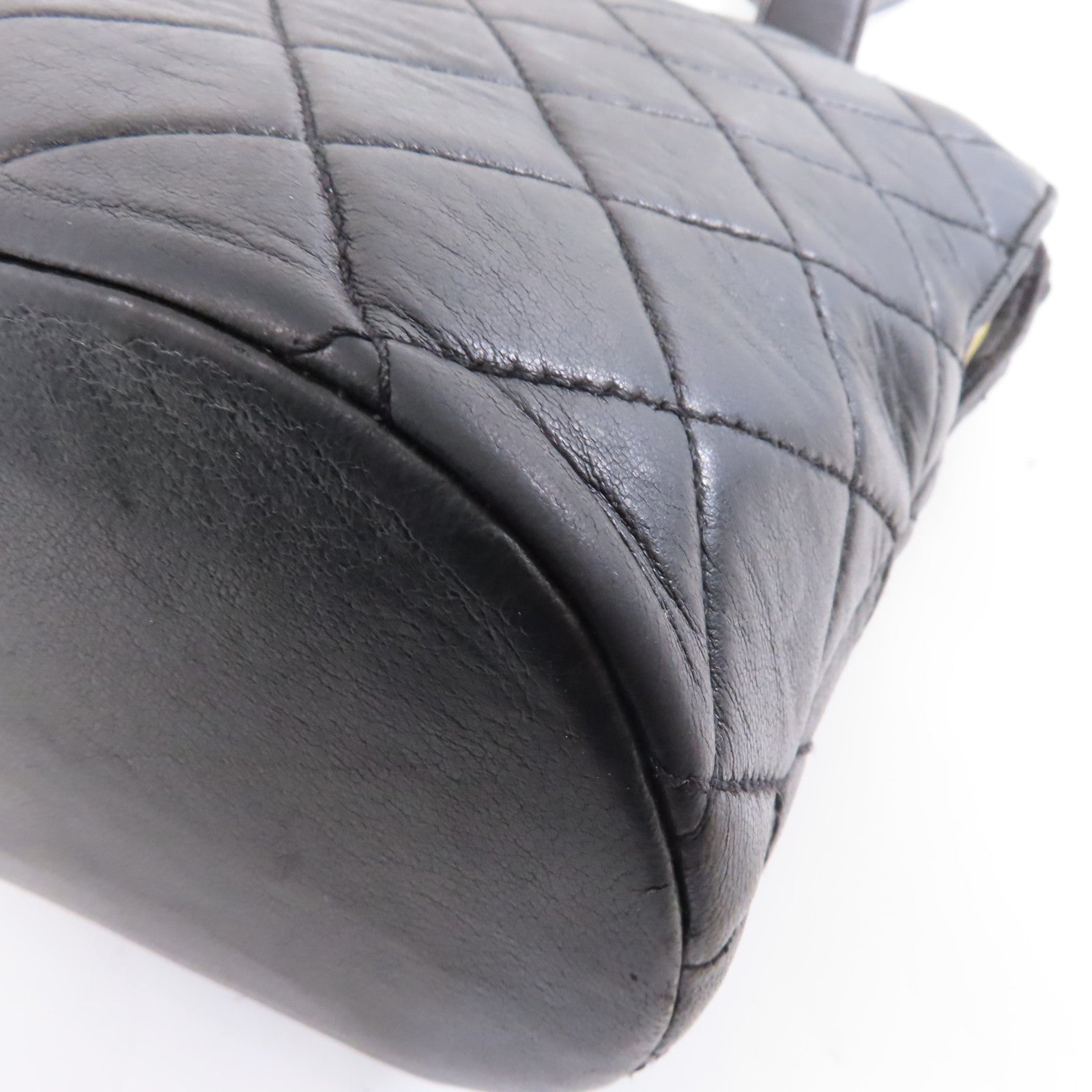 CHANEL 【激減優惠】菱格羊皮皮革Shoulder Bag金扣肩背袋黑色