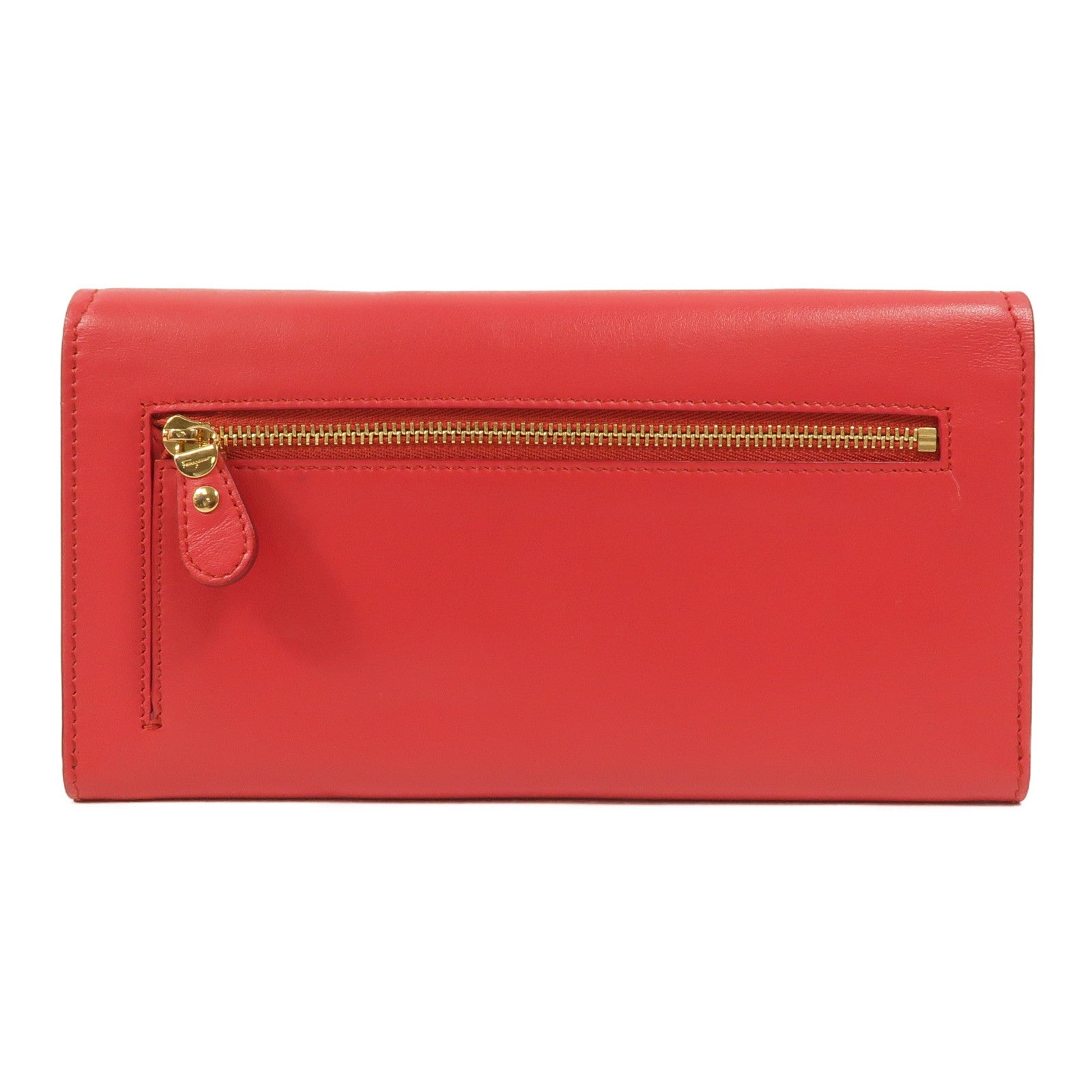 Salvatore Ferragamo 牛皮皮革Vara Bow Continental Wallet錢包