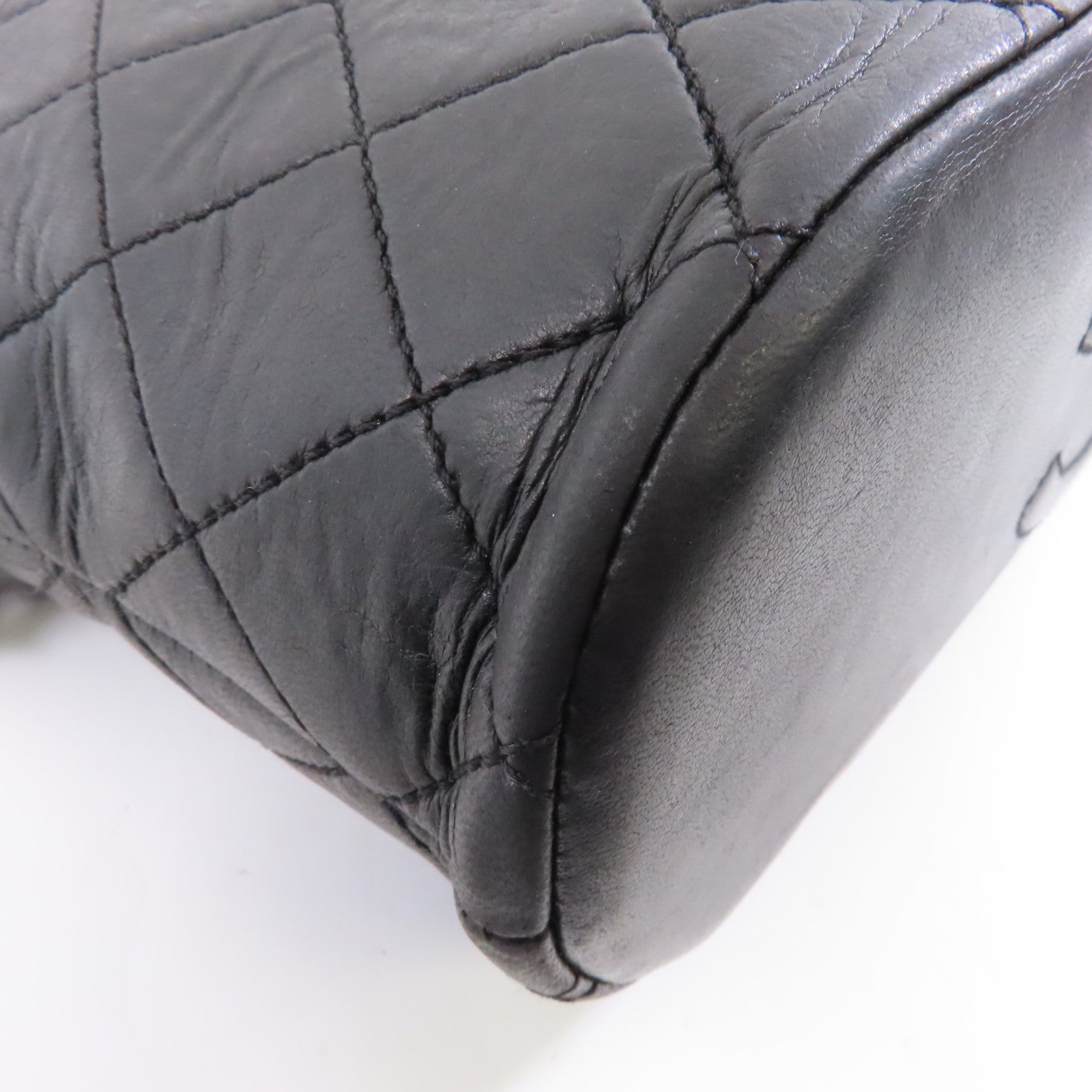 CHANEL 【激減優惠】菱格羊皮皮革Shoulder Bag金扣肩背袋黑色