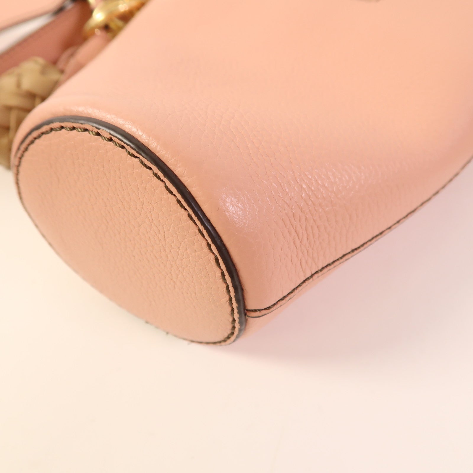 Chloe 牛皮皮革2 Way Shoulder金扣手挽肩背兩用袋