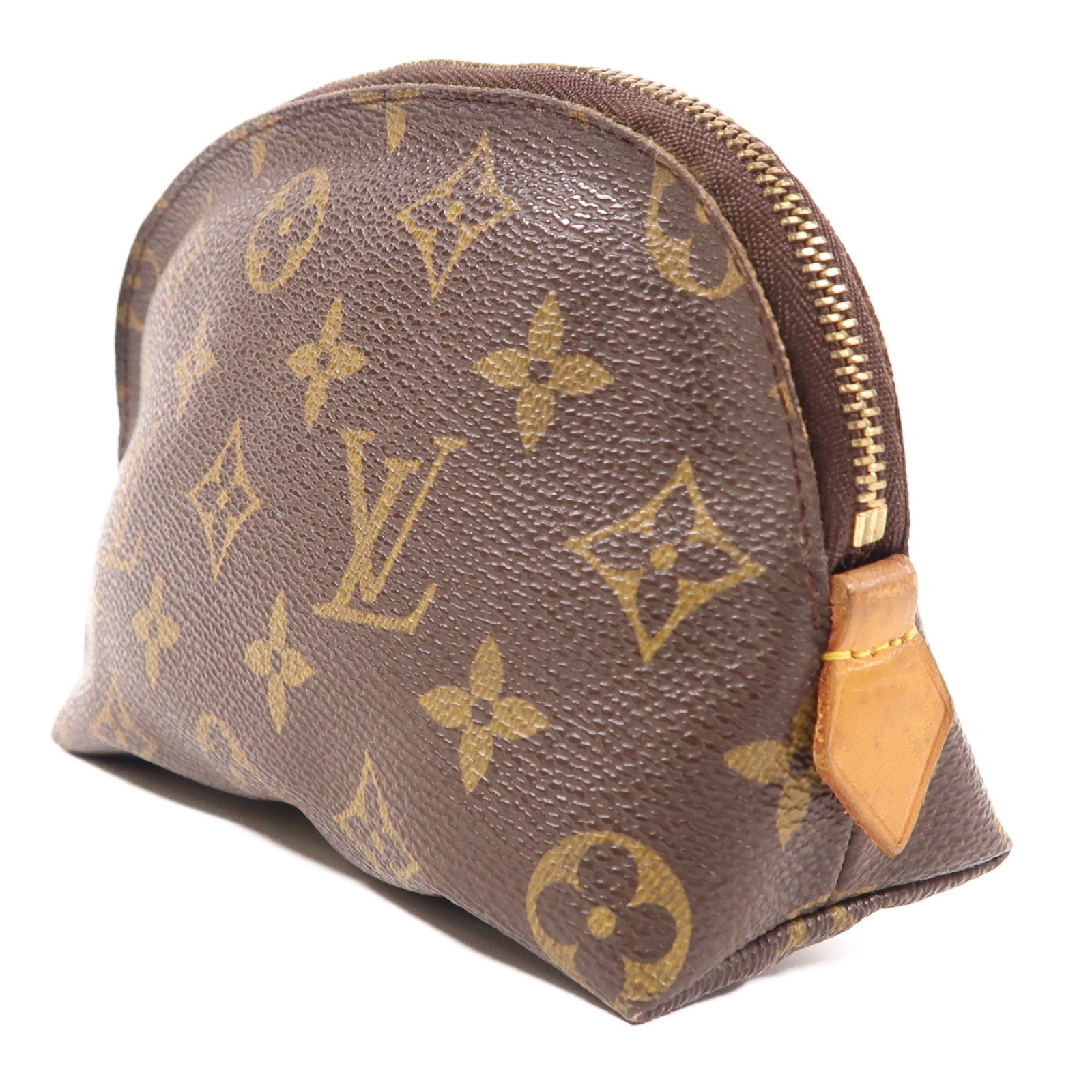 LOUIS VUITTON Monogram Cosmetic Pouch手拿包棕色