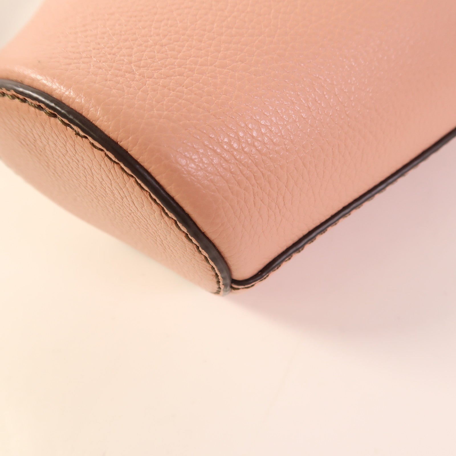 Chloe 牛皮皮革2 Way Shoulder金扣手挽肩背兩用袋