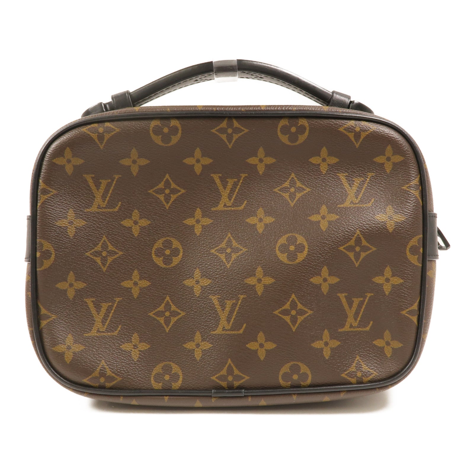 LOUIS VUITTON Monogram Macassar S Lock Messenger手挽肩背兩用袋