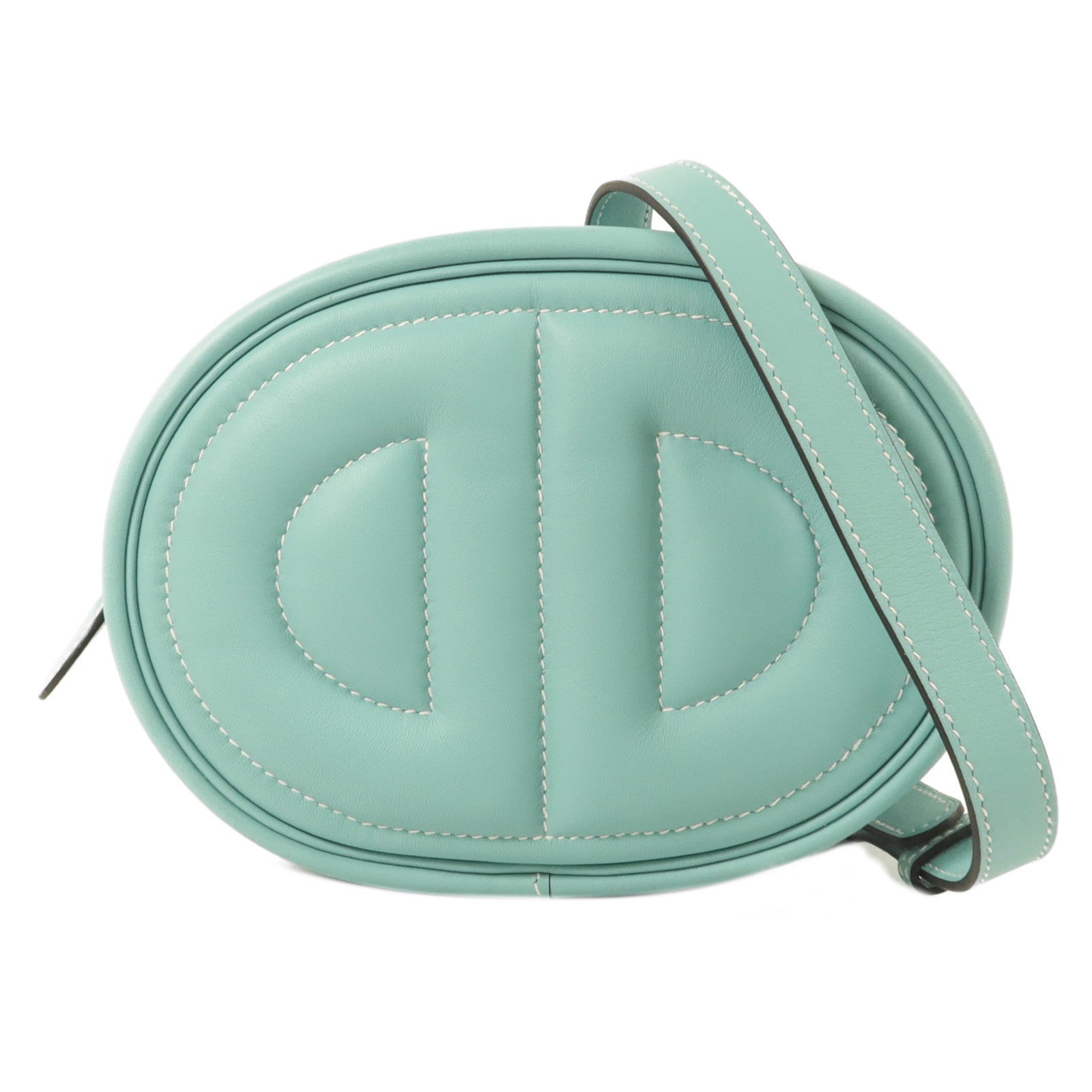 HERMES Swift皮革In The Loop Belt Bag肩背袋Bleu Atoll