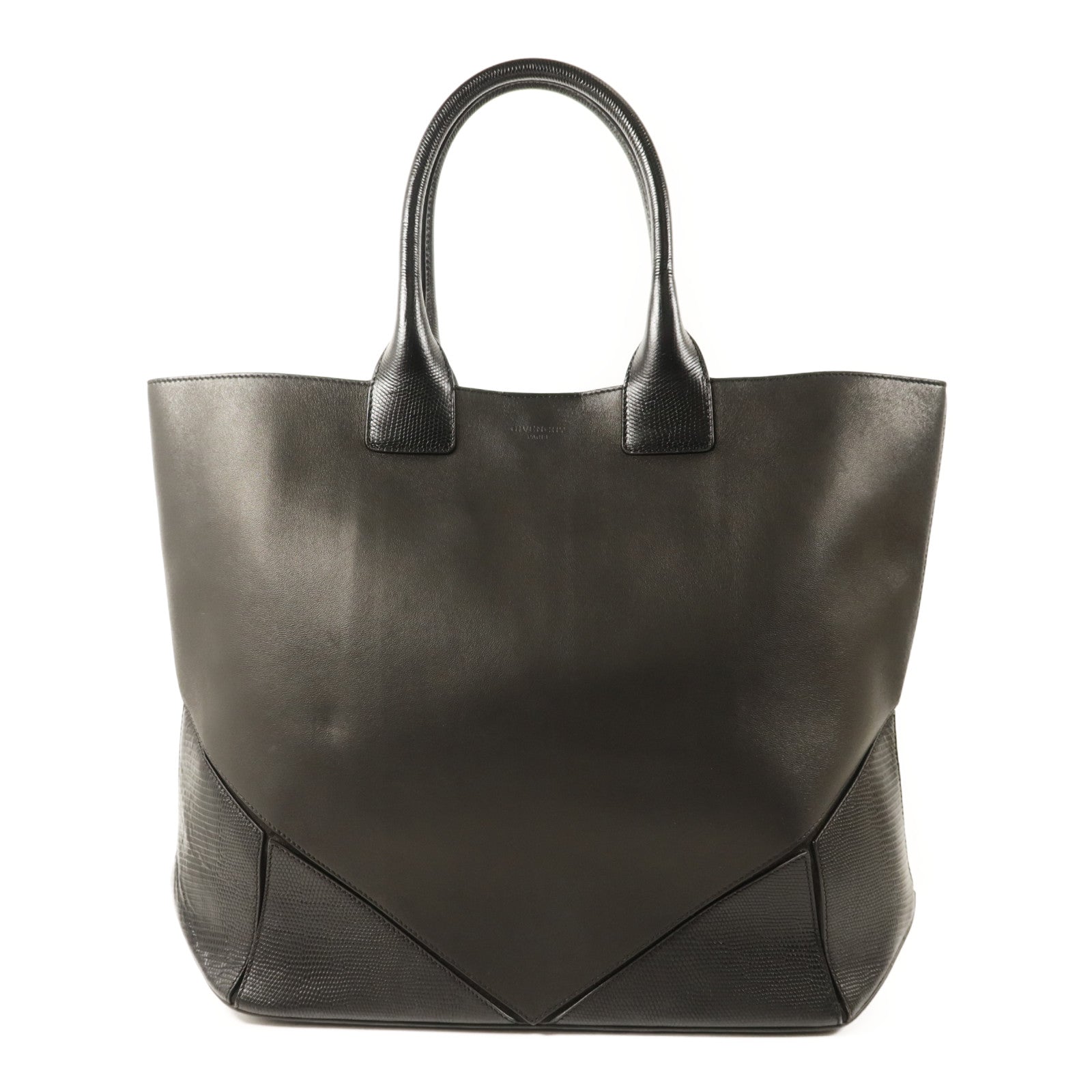 GIVENCHY 牛皮皮革Tote Bag銀扣手挽袋