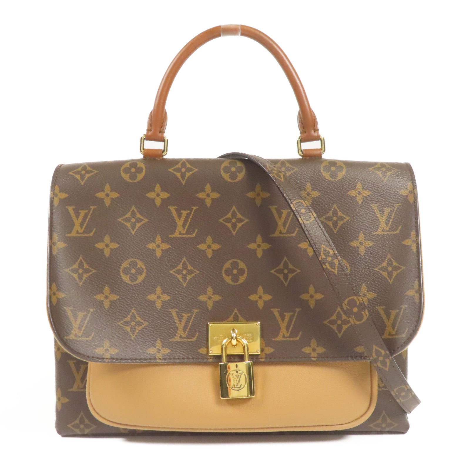 LOUIS VUITTON LV GHW Marignan 2way Shoulder Bag M44257 Monogram Brown