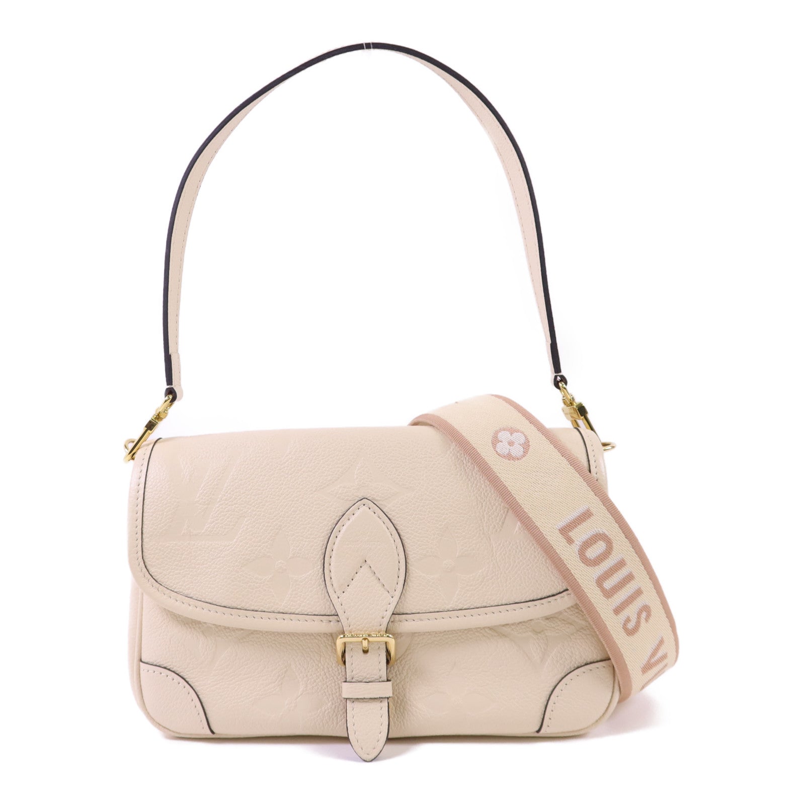 LOUIS VUITTON Monogram Empreinte Diane金扣手挽肩背兩用袋