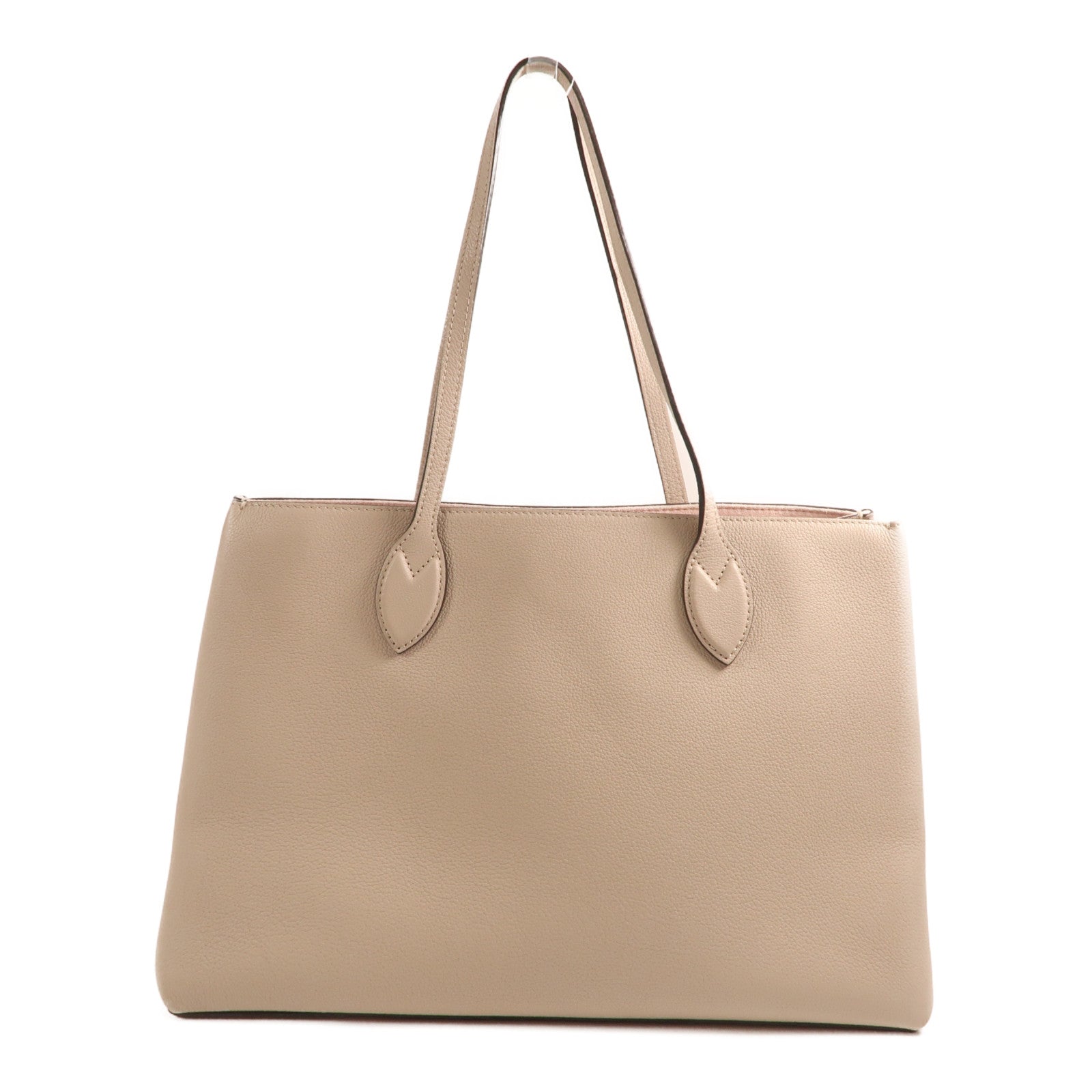 LOUIS VUITTON 【激減優惠】牛皮皮革Lookme Shopper Bag金扣手挽袋米色