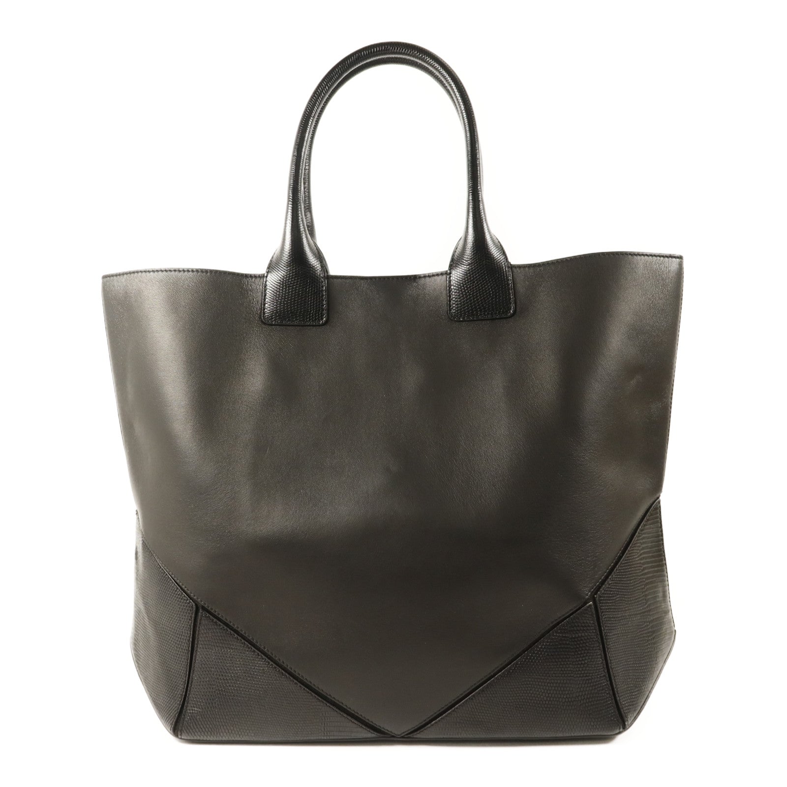 GIVENCHY 牛皮皮革Tote Bag銀扣手挽袋