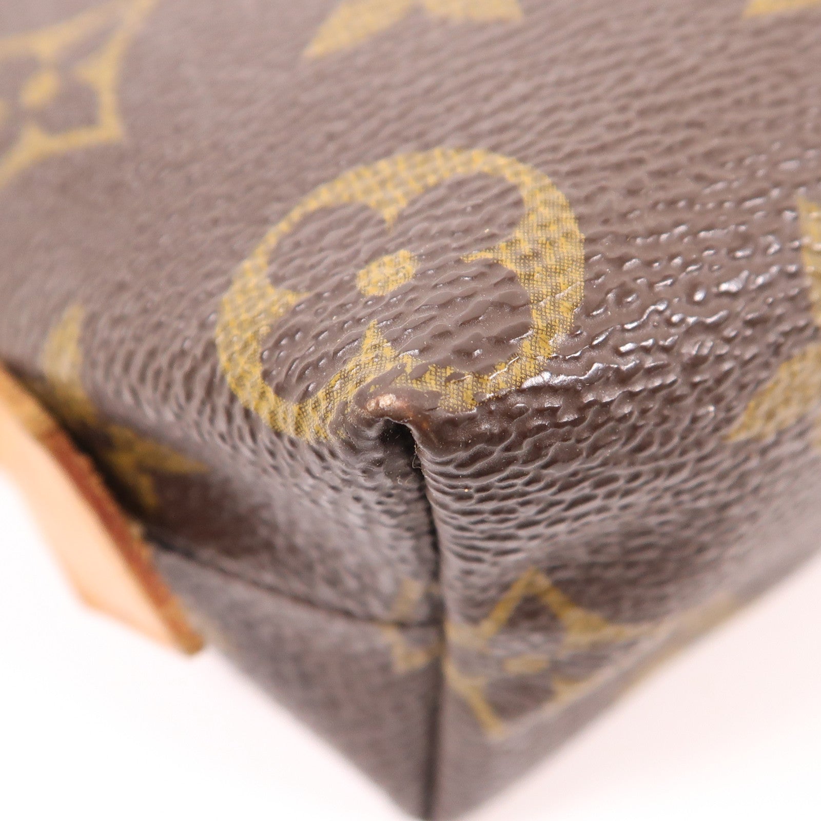 LOUIS VUITTON Monogram Cosmetic Pouch手拿包棕色