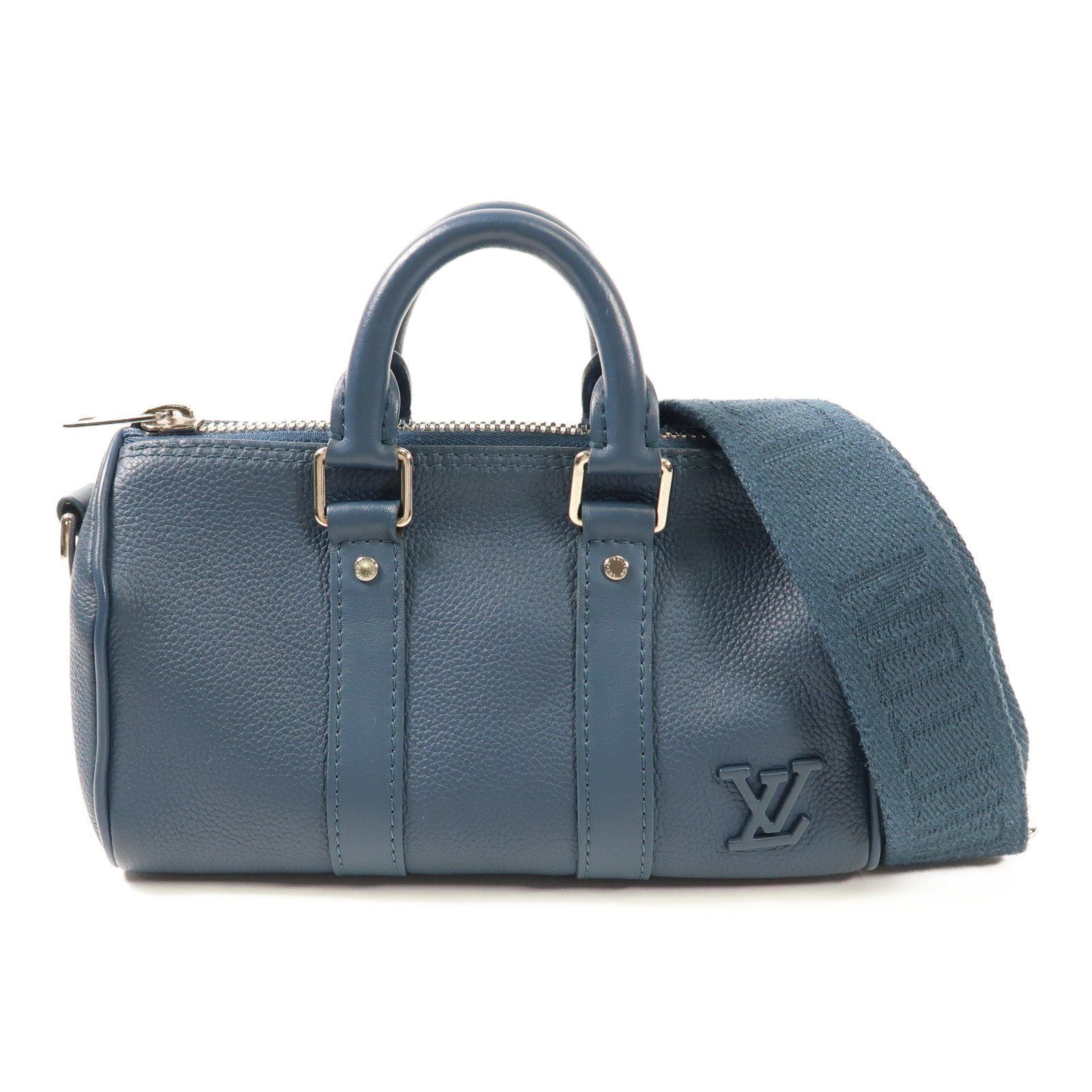 LOUIS VUITTON Aerogram Keepall XS銀扣手挽肩背兩用袋
