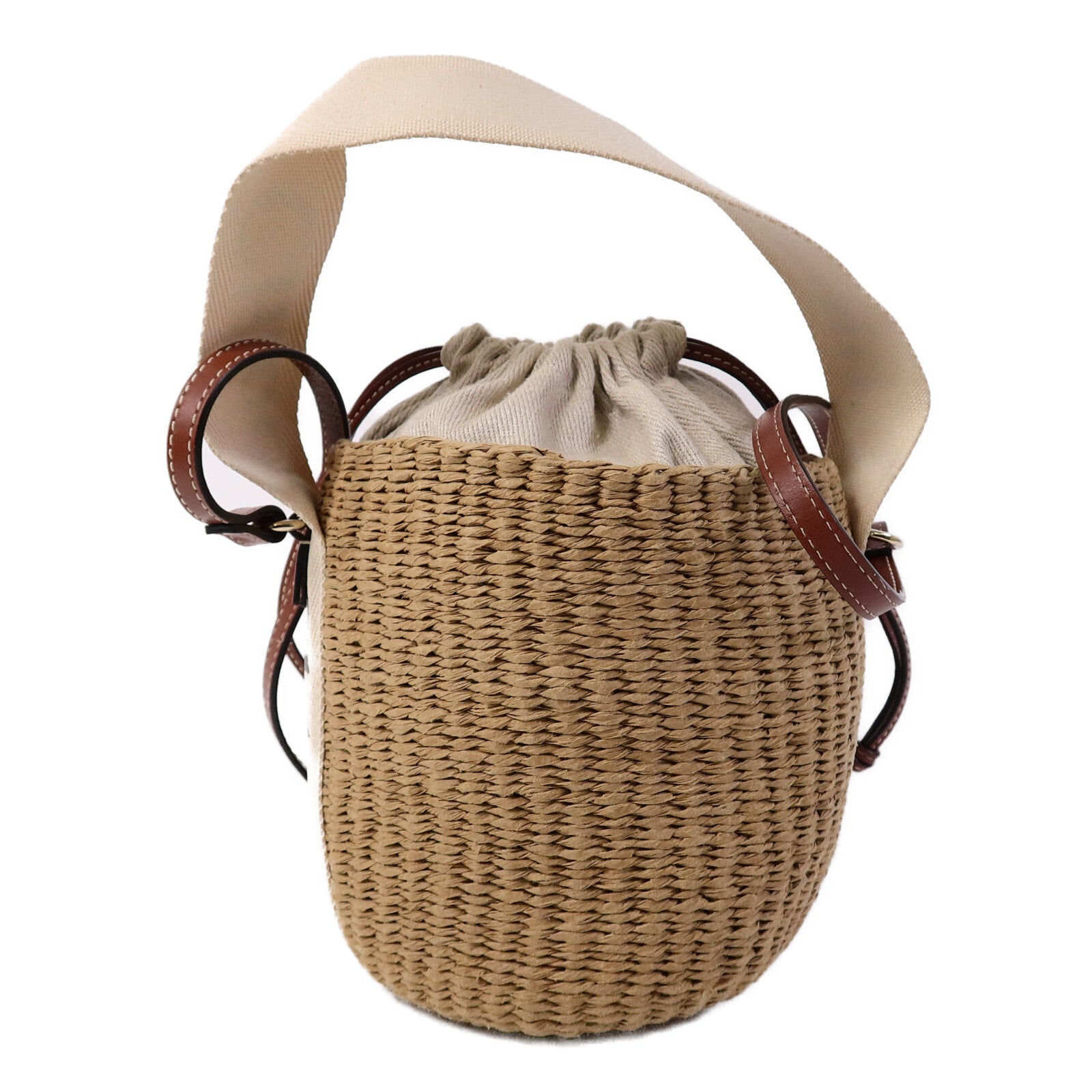 Chloe 藤料Small Woody Basket手挽肩背兩用袋