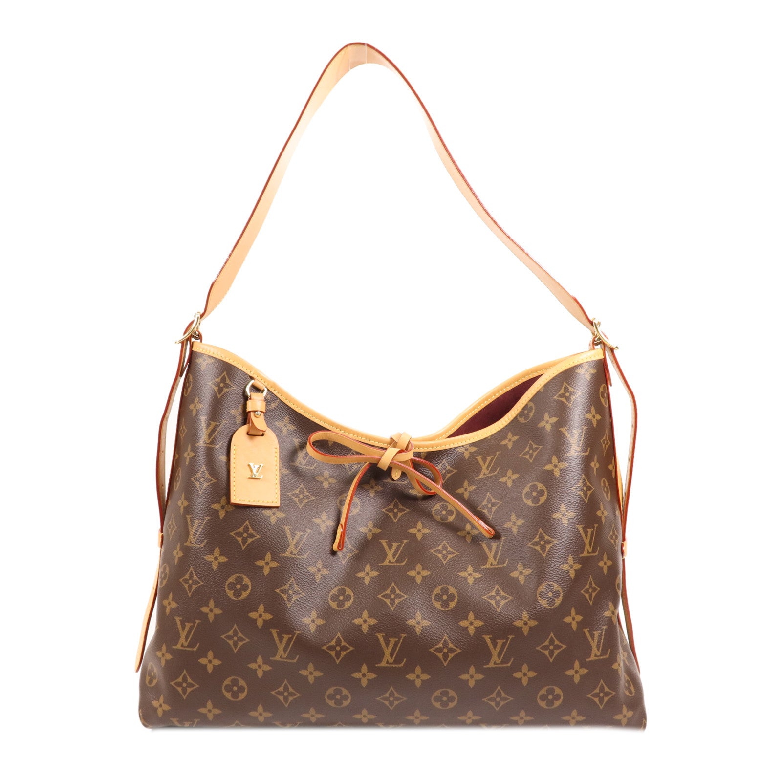 LOUIS VUITTON Monogram Carry All MM金扣肩背袋