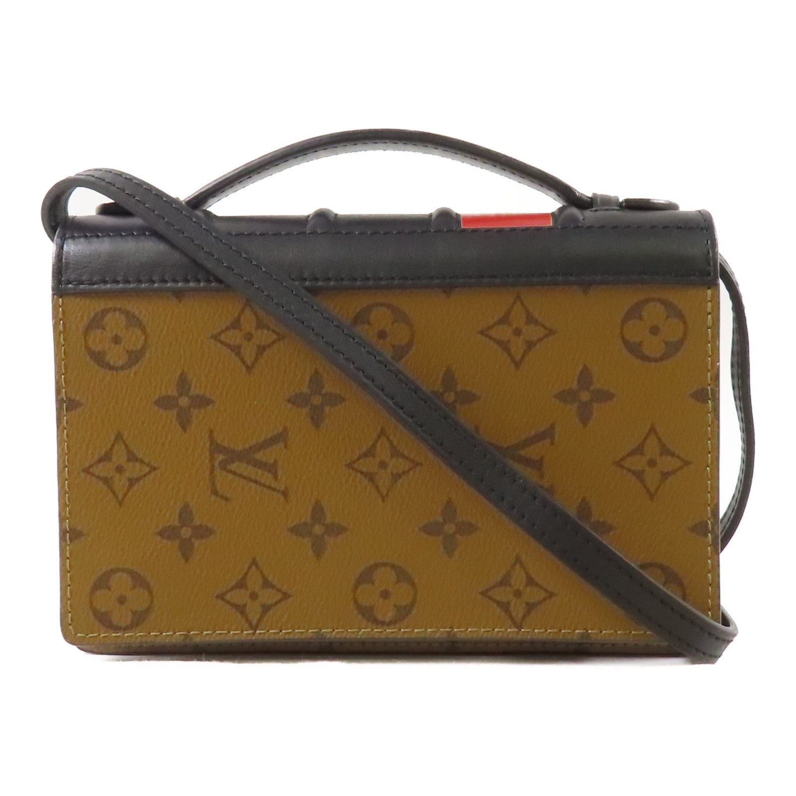 LOUIS VUITTON 【激減優惠】Monogram Reverse Book Chain Wallet金扣肩背袋
