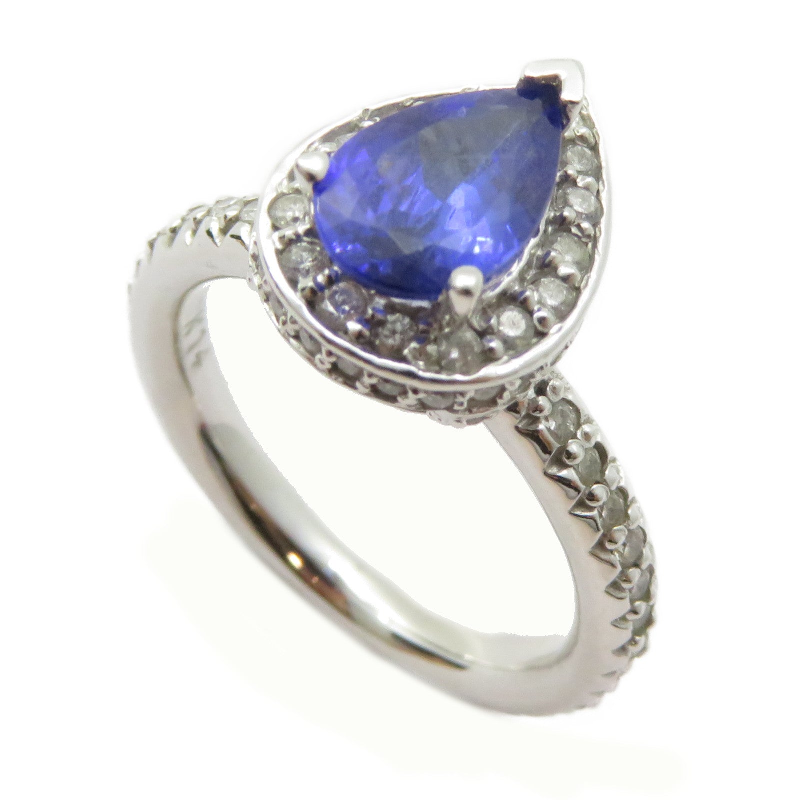 JEWELRY (PRICE DOWN) Tanzanite Ring 14K White Gold US#5.5