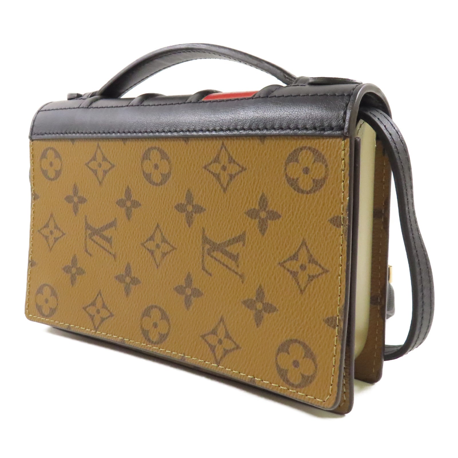 LOUIS VUITTON 【激減優惠】Monogram Reverse Book Chain Wallet金扣肩背袋